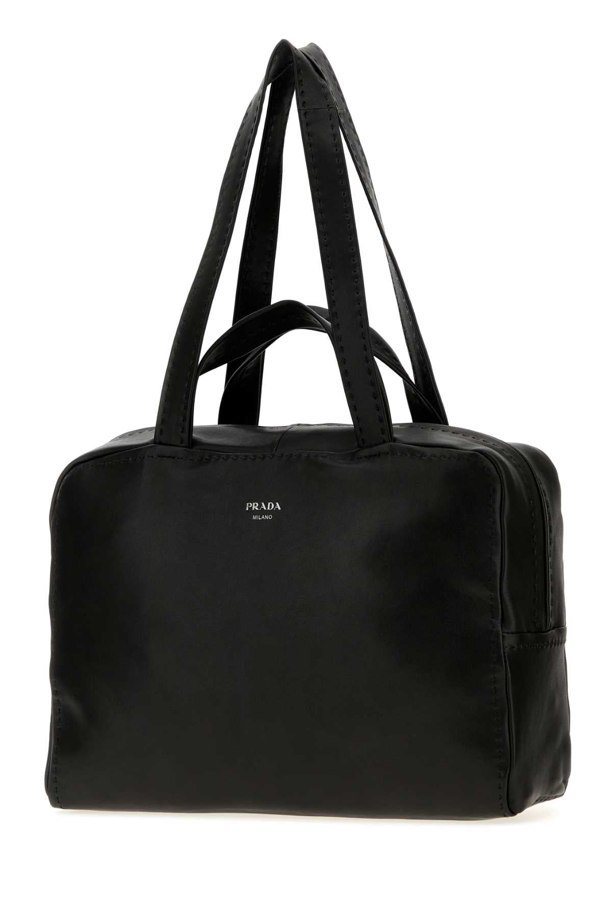 Prada Men Black Nappa Leather Briefcase PRADA