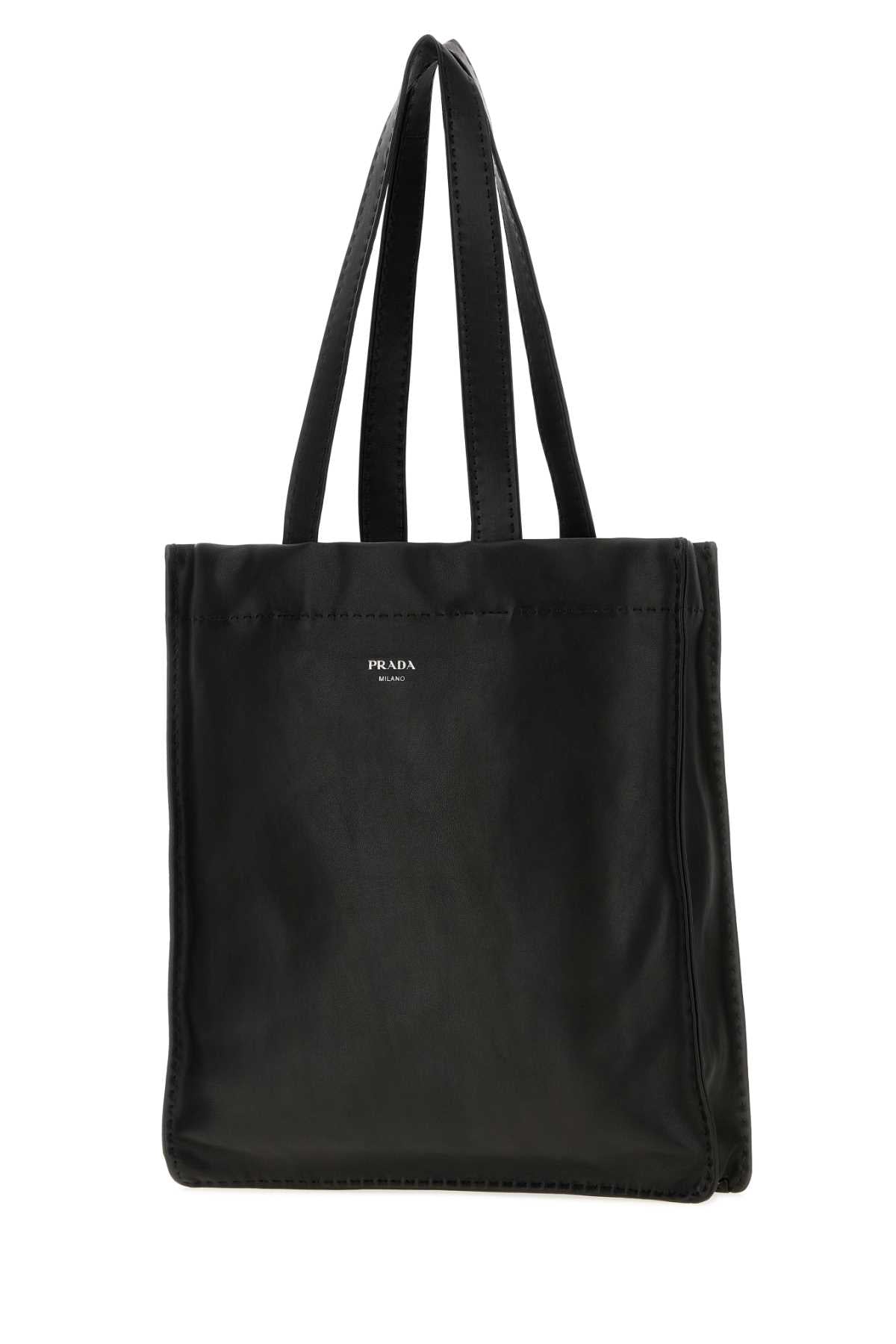 Prada Men Black Nappa Leather Shopping Bag PRADA