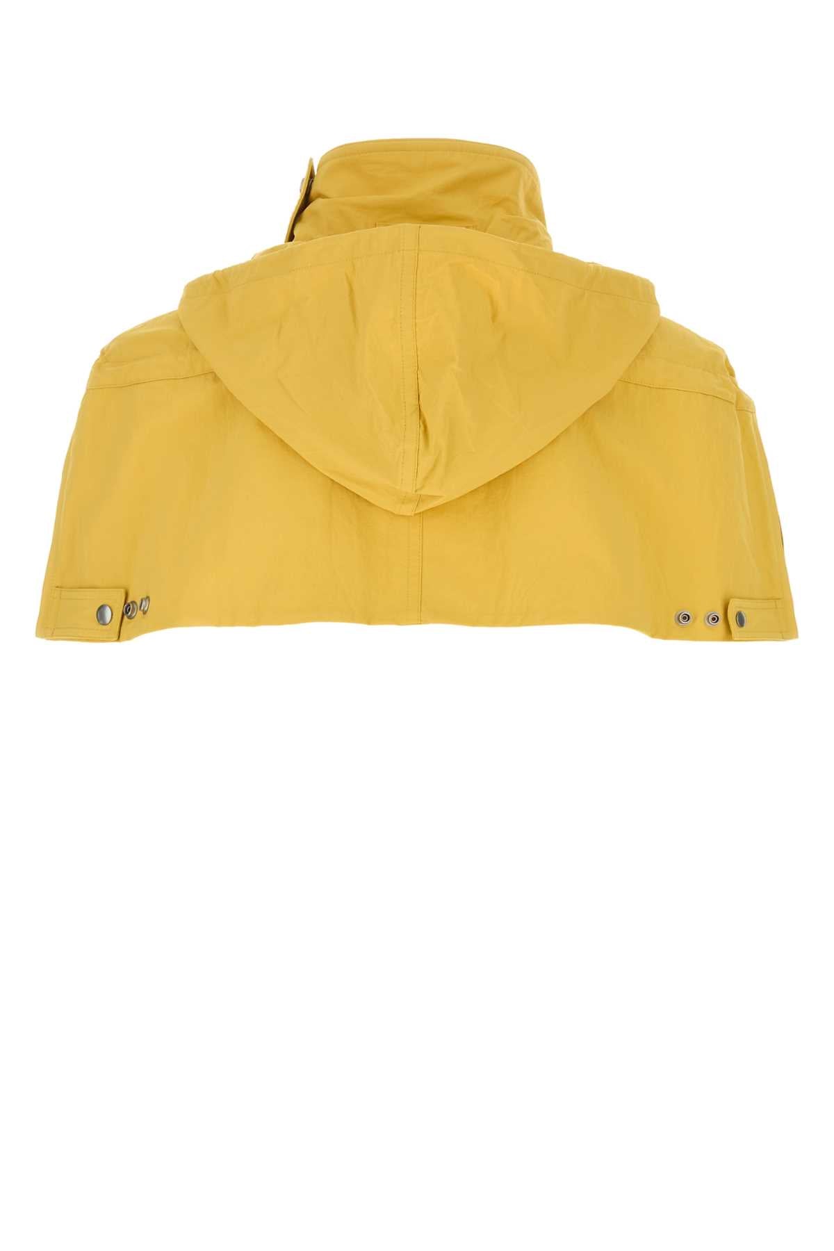 Prada Men Yellow Nylon Cape PRADA