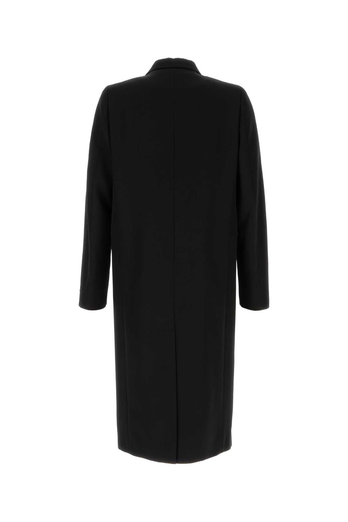 Prada Men Black Wool Overcoat PRADA