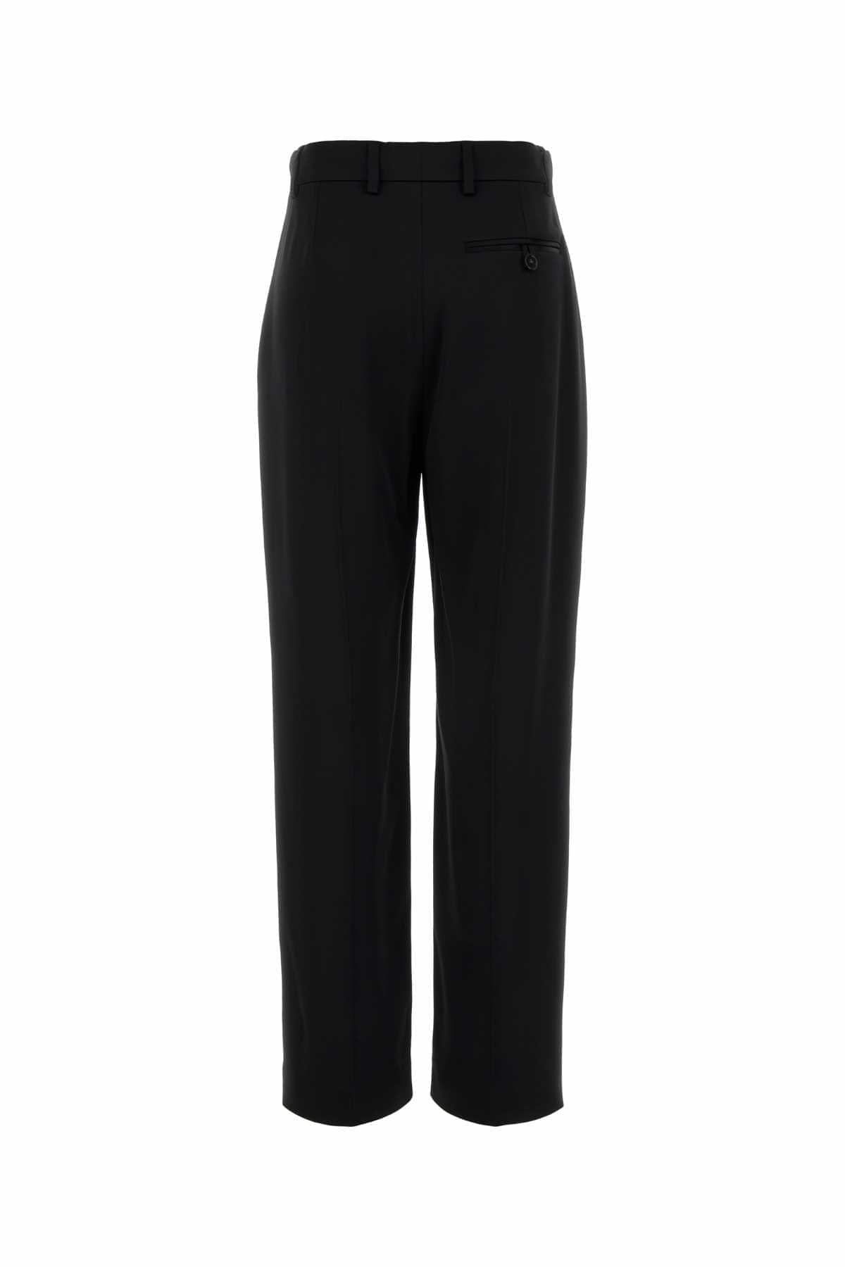 Stella Mccartney Women Black Satin Pant STELLA MCCARTNEY