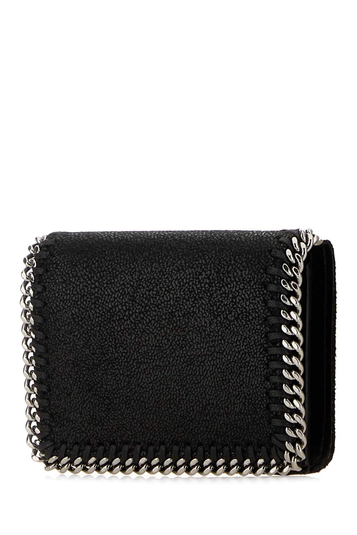 Stella Mccartney Women Black Shaggy Deer Falabella Wallet STELLA MCCARTNEY