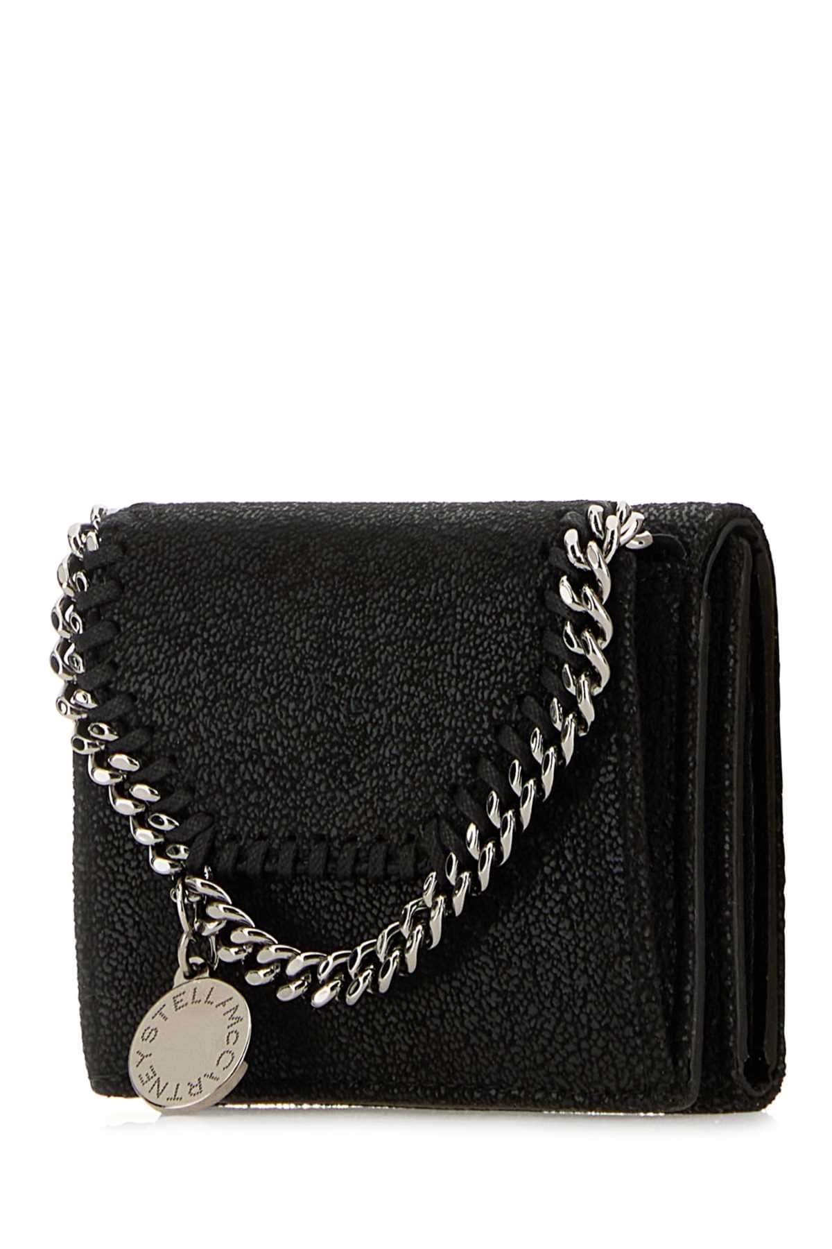 Stella Mccartney Women Black Shaggy Deer Falabella Wallet STELLA MCCARTNEY