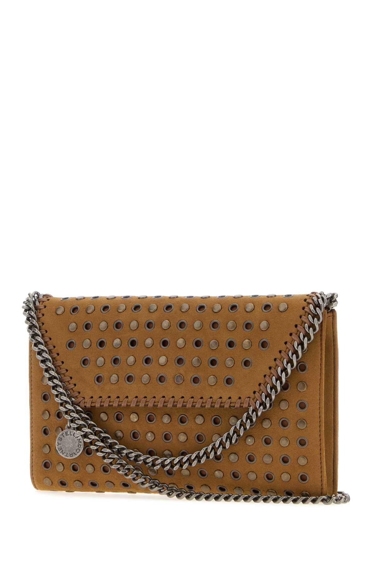 Stella Mccartney Women Camel Alter Suede Falabella Crossbody Bag STELLA MCCARTNEY