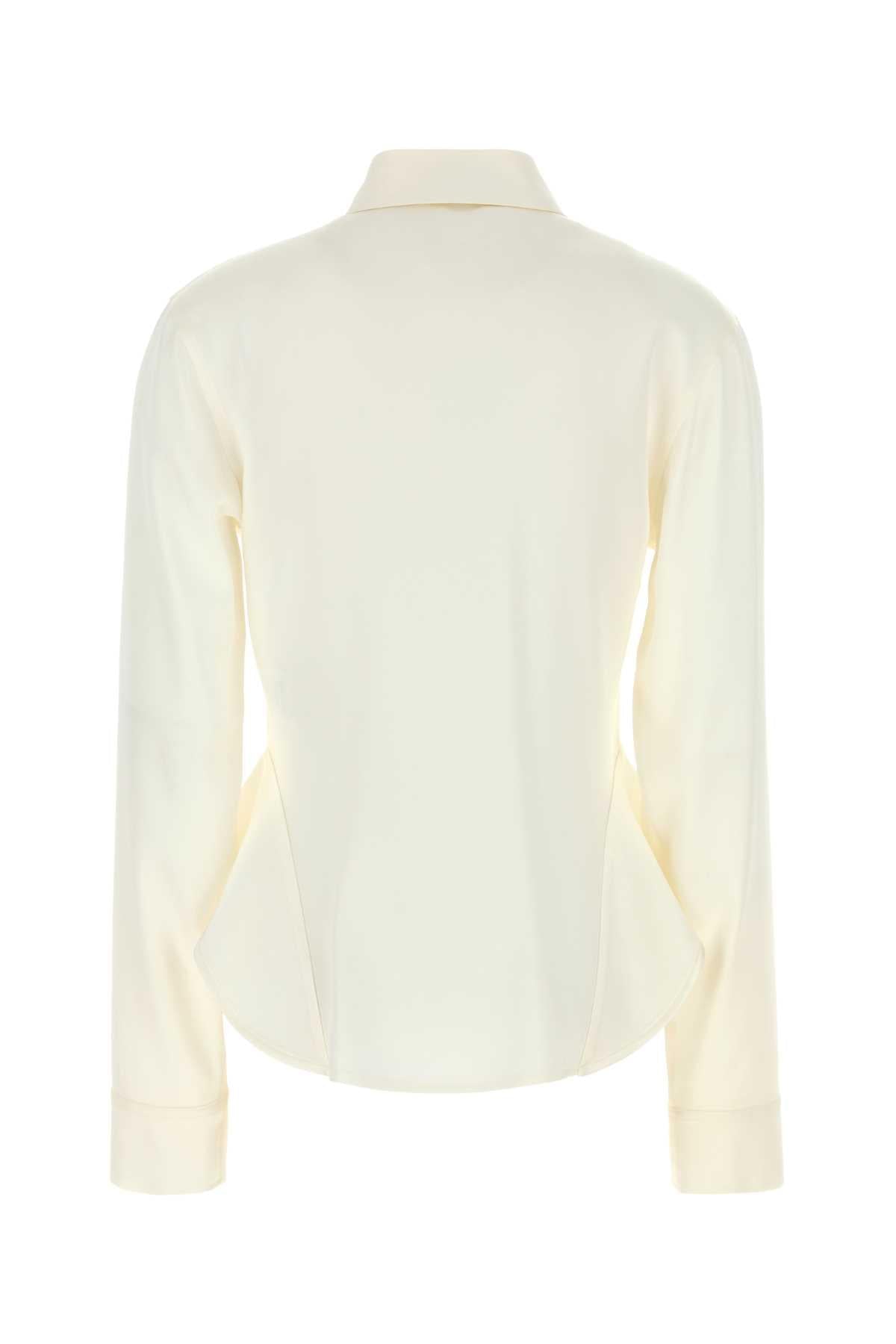 Stella Mccartney Women Ivory Satin Shirt STELLA MCCARTNEY