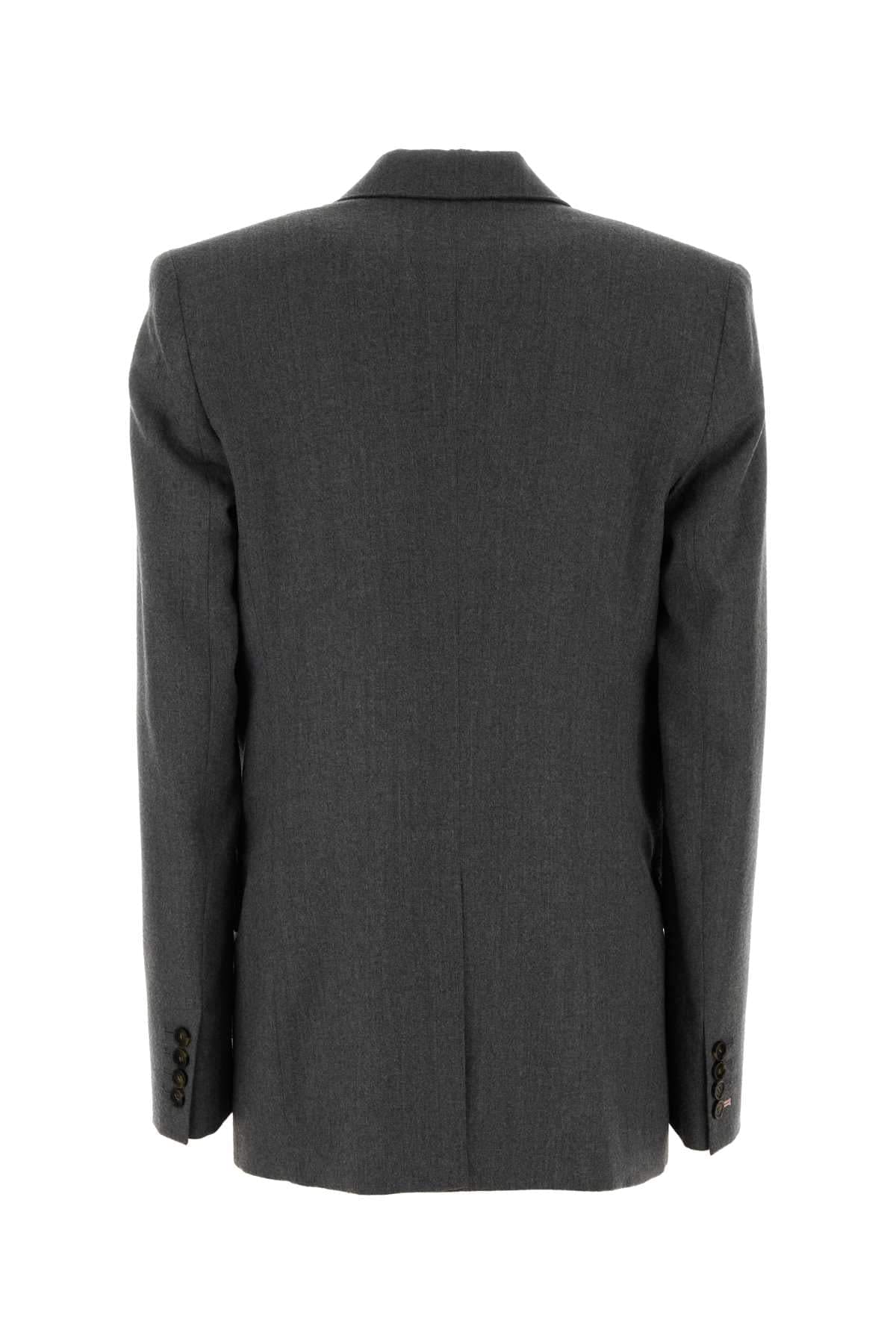 Stella Mccartney Women Grey Flannel Blazer STELLA MCCARTNEY