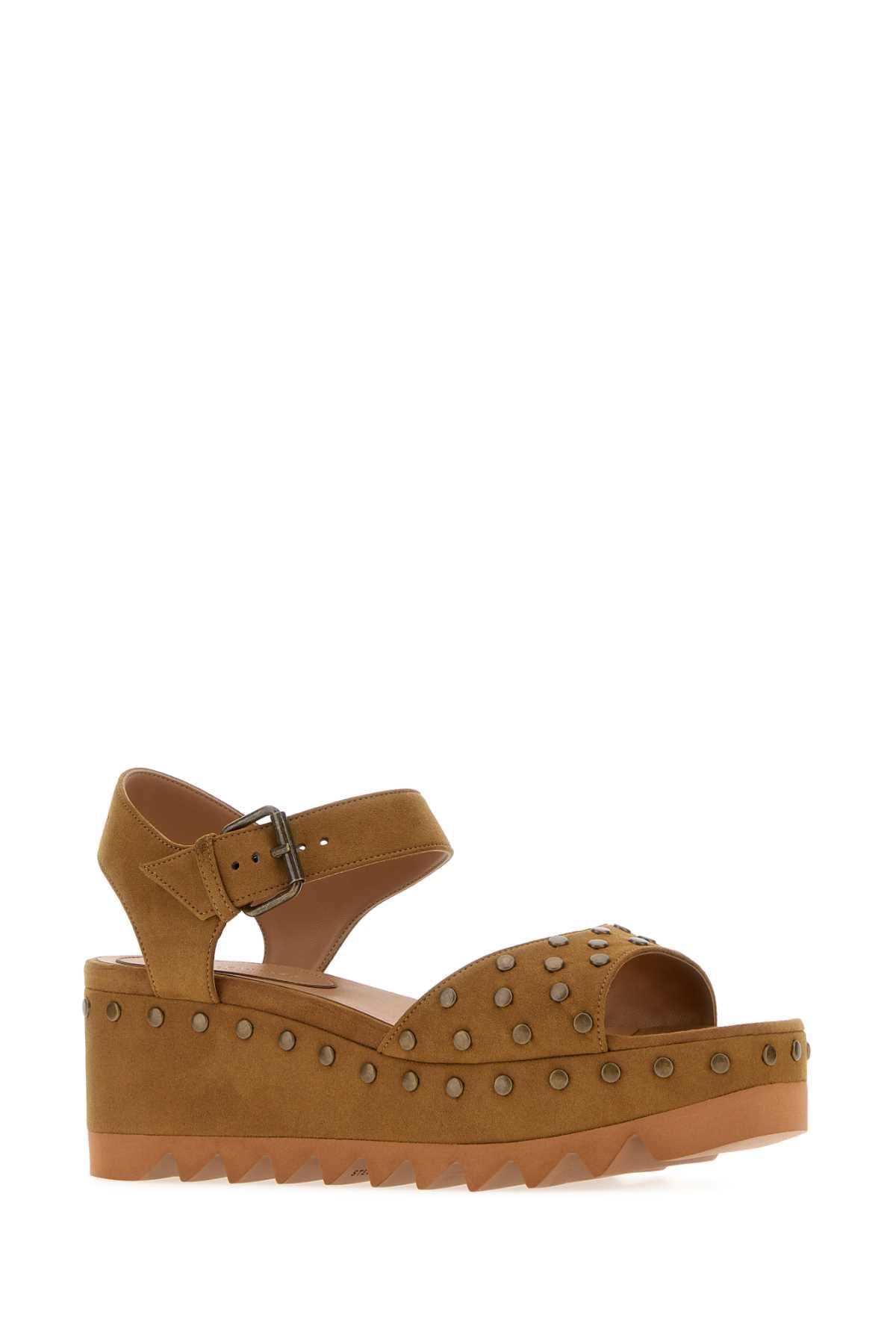 Stella Mccartney Women Biscuit Alter Suede Elyse Sandals STELLA MCCARTNEY