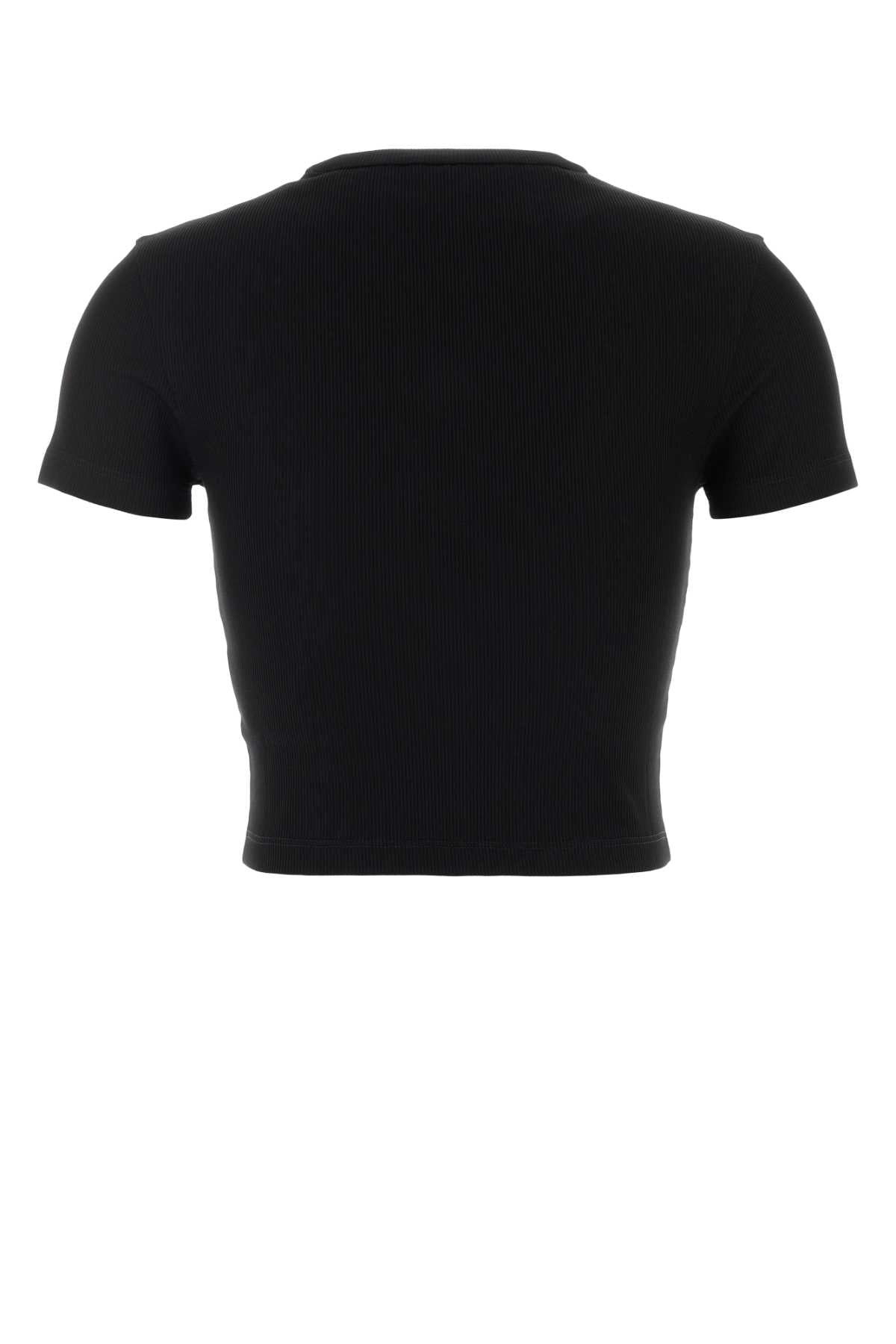 Fendi Women Black Stretch Cotton T-Shirt FENDI