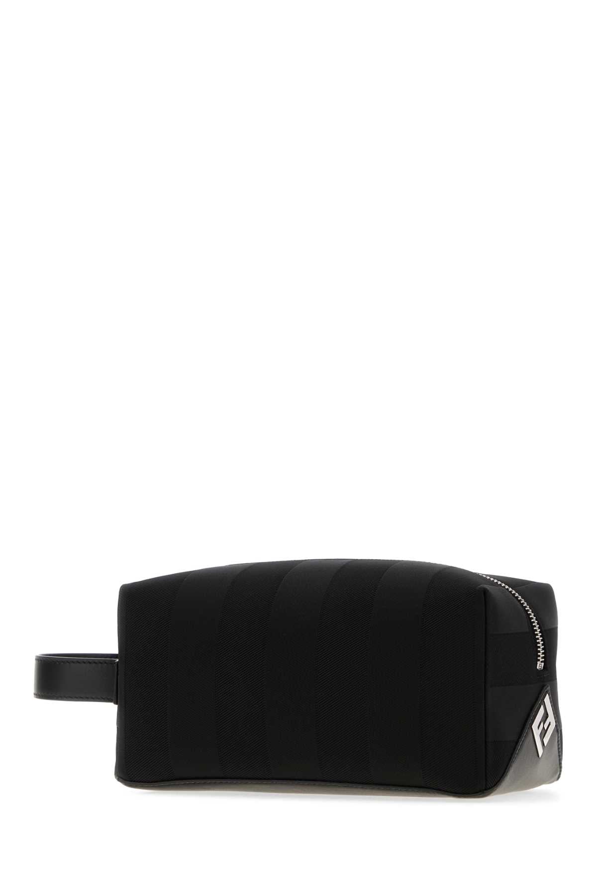 Fendi Men Black Canvas Beauty Case FENDI
