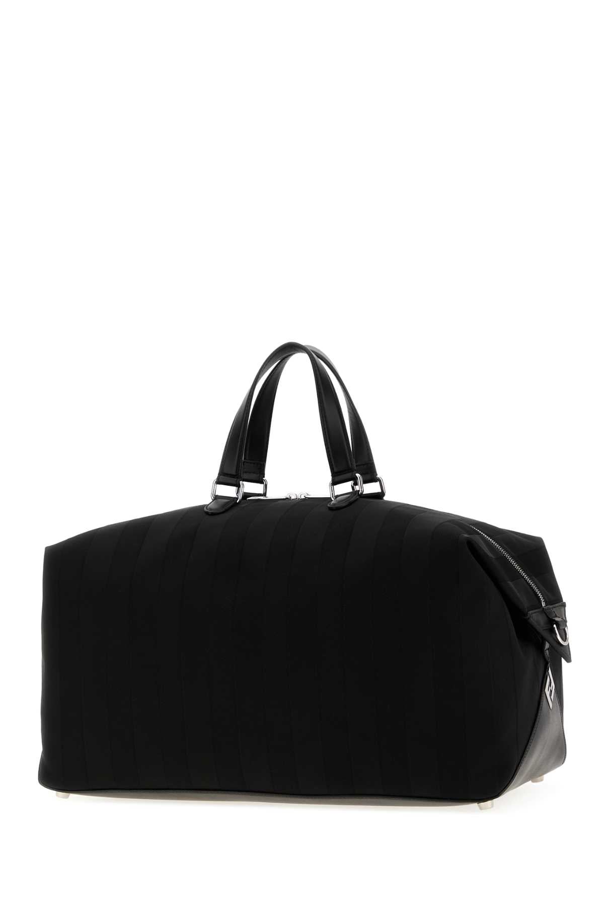 Fendi Men Black Canvas Fendi Lui 48 Travel Bag FENDI