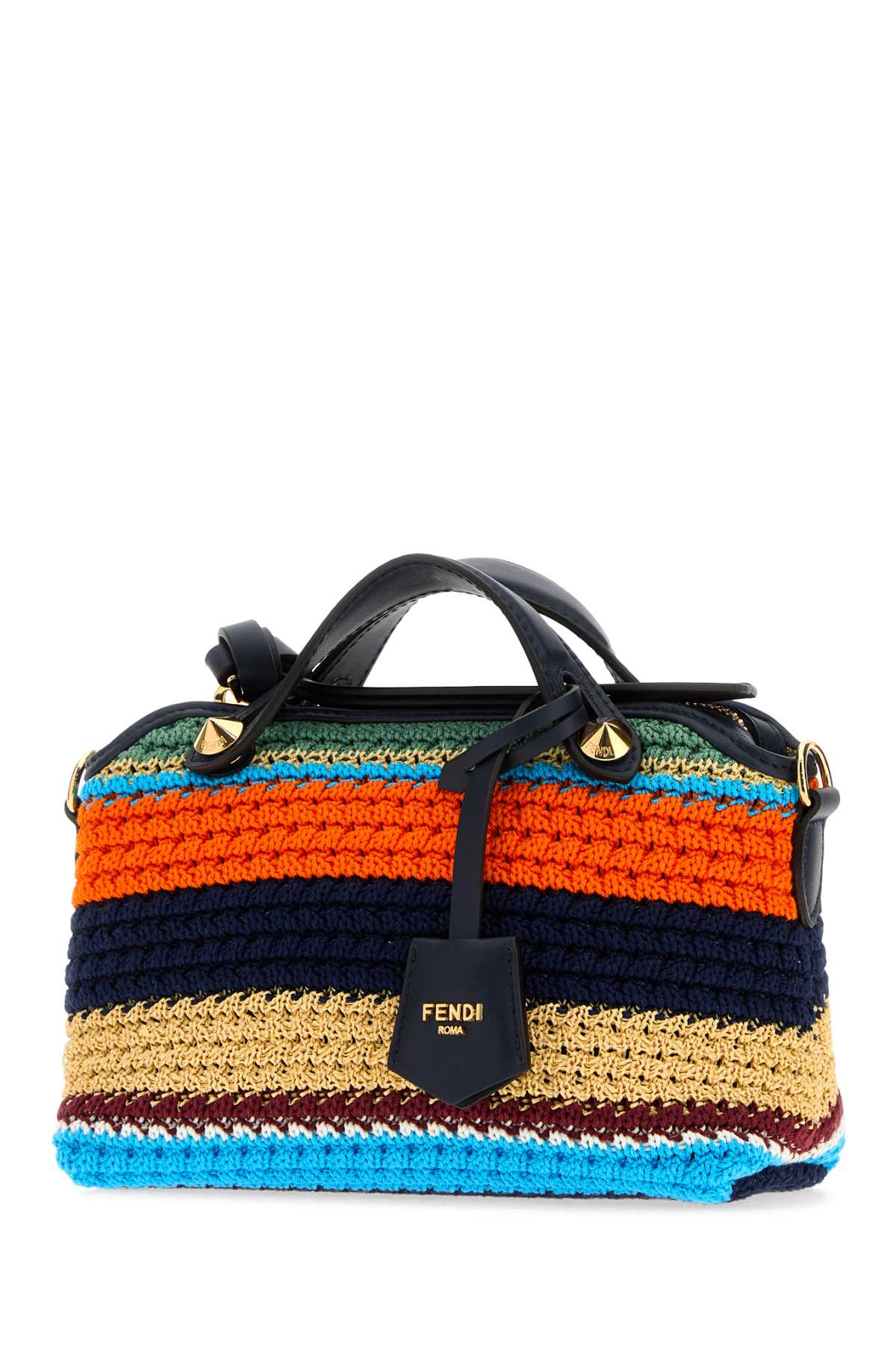 Fendi Women Embroidered Crochet Mini By The Way Soft Handbag FENDI