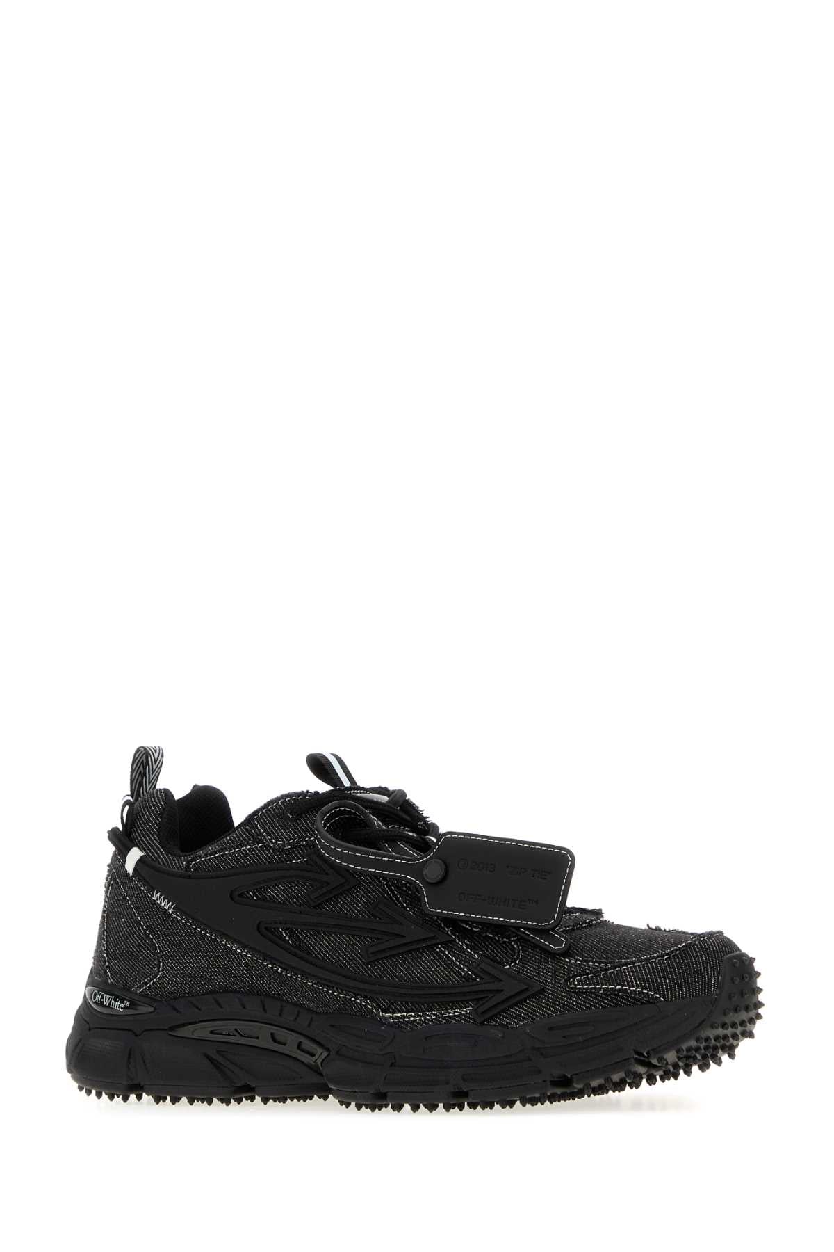 Off White Men Black Denim Sneakers OFF-WHITE