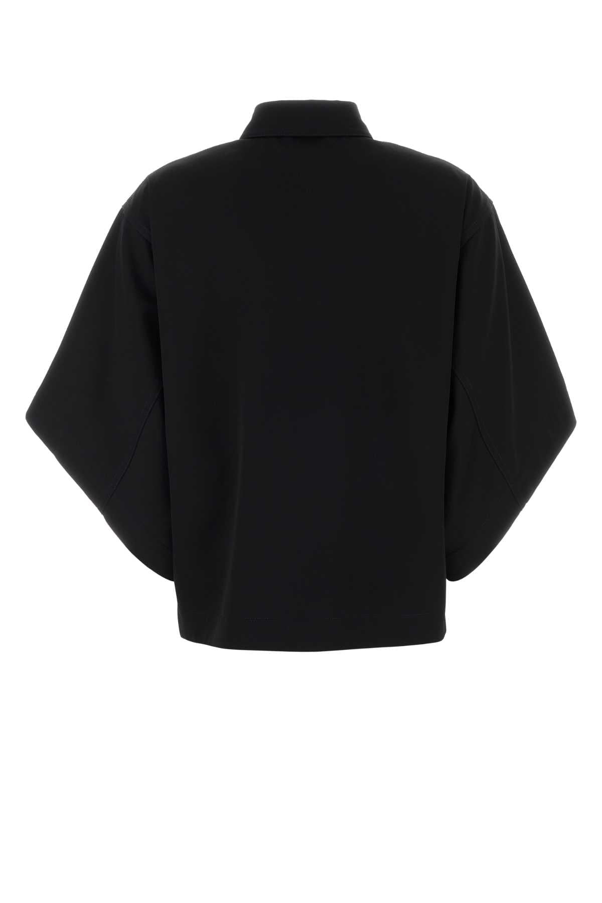 Bottega Veneta Women Black Twill Oversize Shirt BOTTEGA VENETA