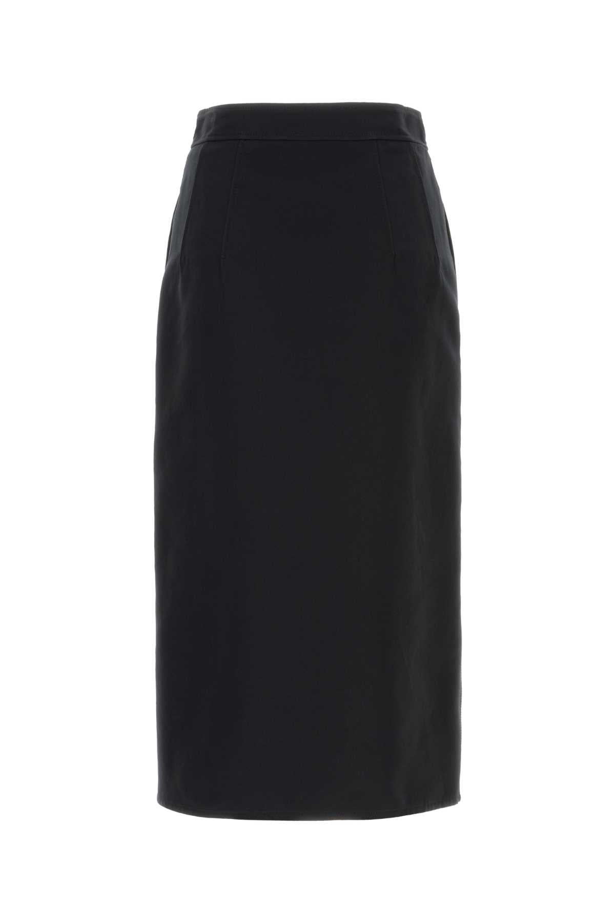 Bottega Veneta Women Black Gabardine Skirt BOTTEGA VENETA