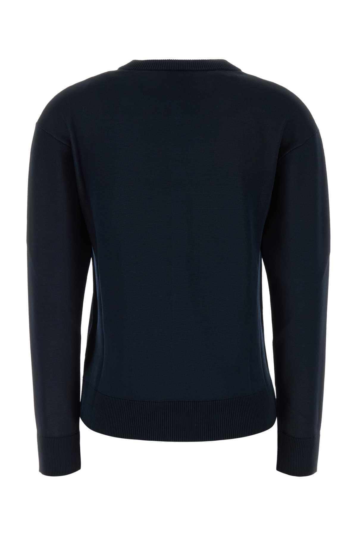 Bottega Veneta Women Midnight Blue Knit Cardigan BOTTEGA VENETA