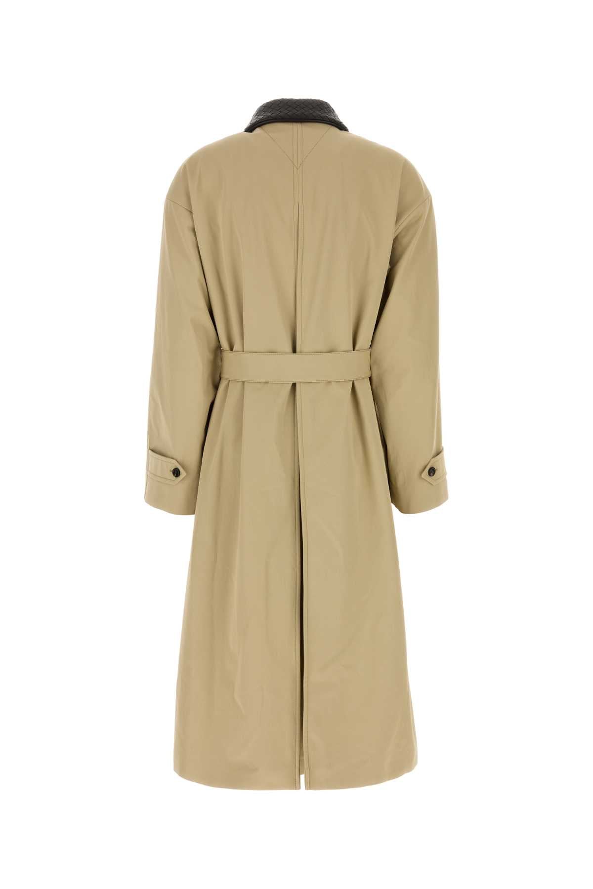 Bottega Veneta Women Beige Cotton Trench Coat