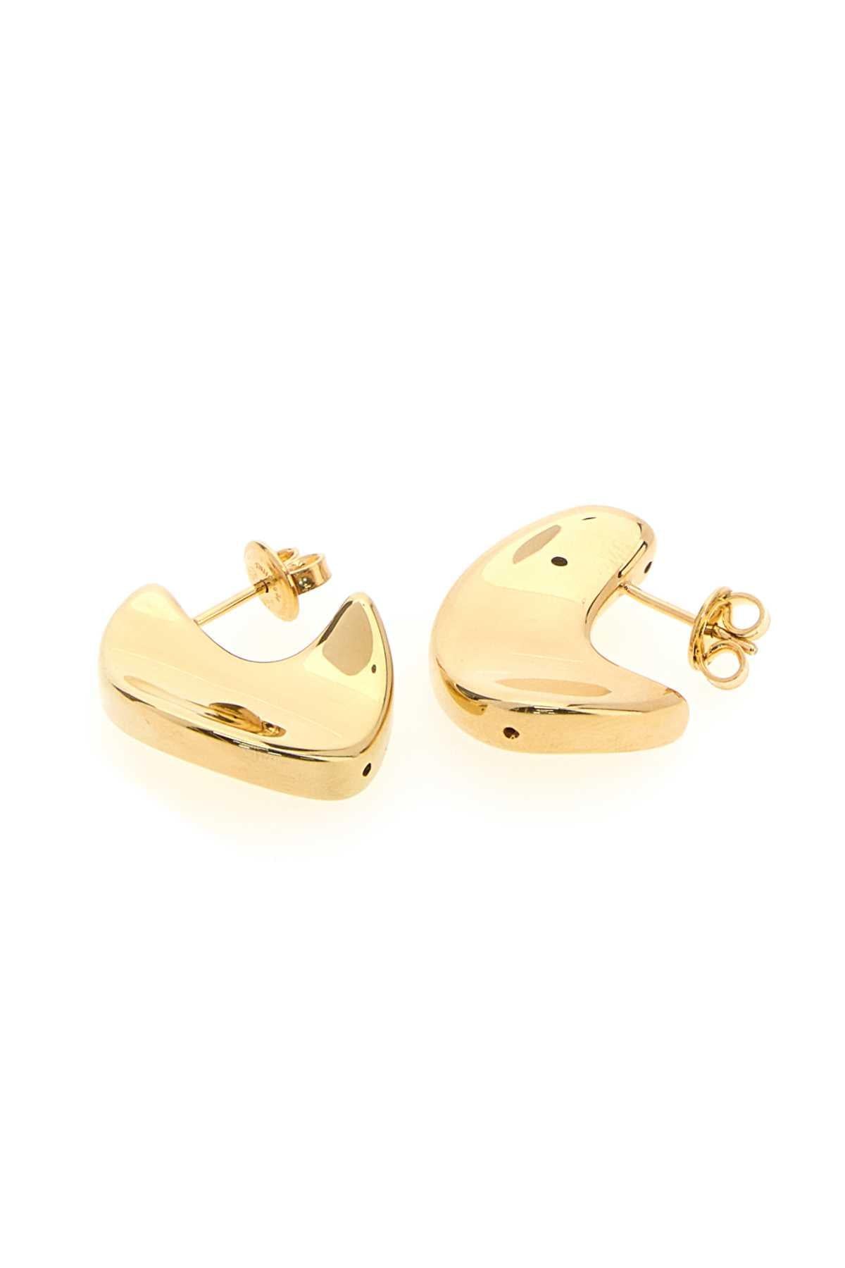 Bottega Veneta Women Gold Silver Small Disc Earrings BOTTEGA VENETA