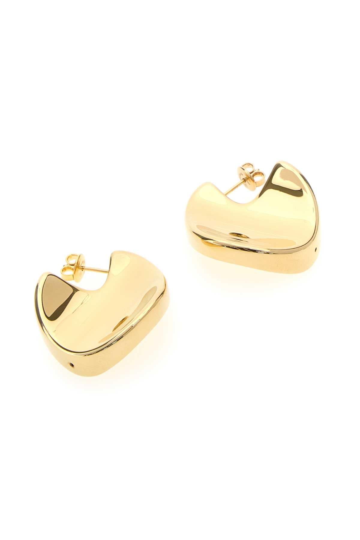 Bottega Veneta Women Gold Silver Medium Disc Earrings BOTTEGA VENETA