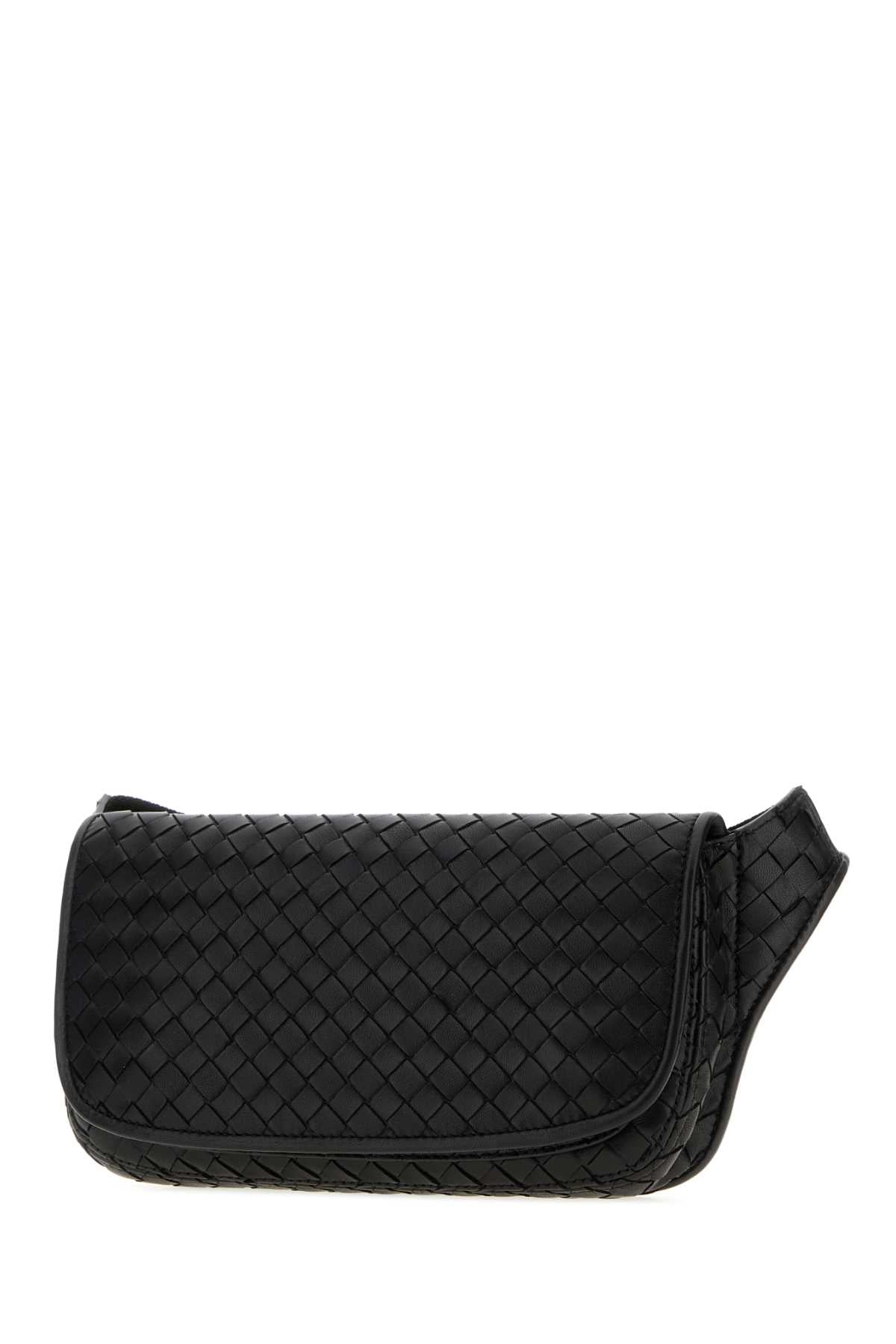 Bottega Veneta Men Black Leather Veneto Belt Bag BOTTEGA VENETA