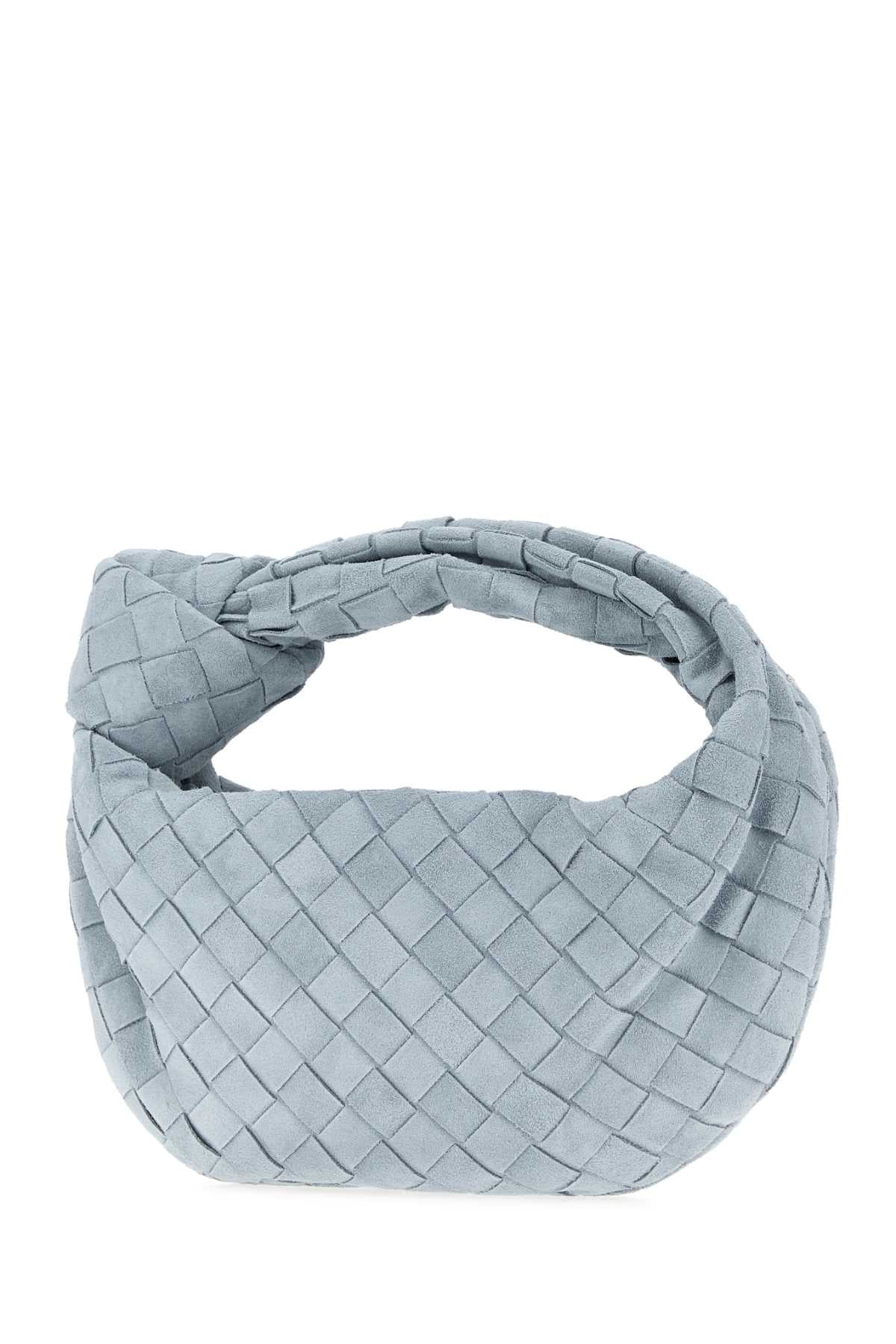 Bottega Veneta Women Light-Blue Suede Mini Jodie Handbag BOTTEGA VENETA