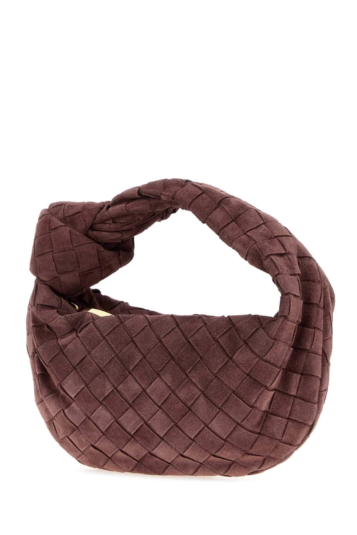 Bottega Veneta Women Grape Suede Mini Jodie Handbag BOTTEGA VENETA