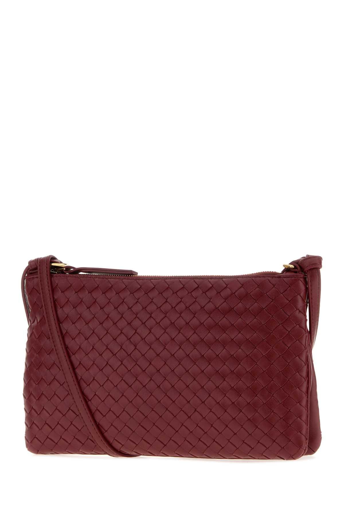 Bottega Veneta Women Tiziano Red Leather Small Clutch BOTTEGA VENETA
