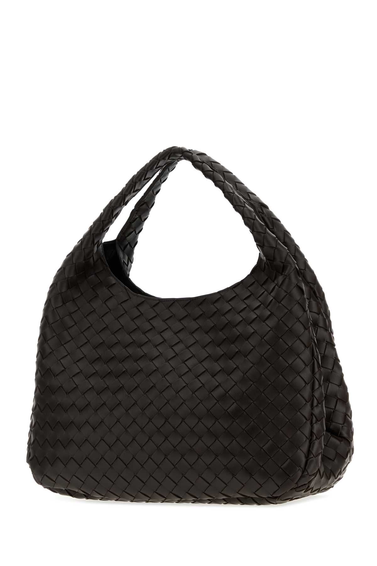 Bottega Veneta Women Dark Brown Leather Large Campana Shoulder Bag BOTTEGA VENETA