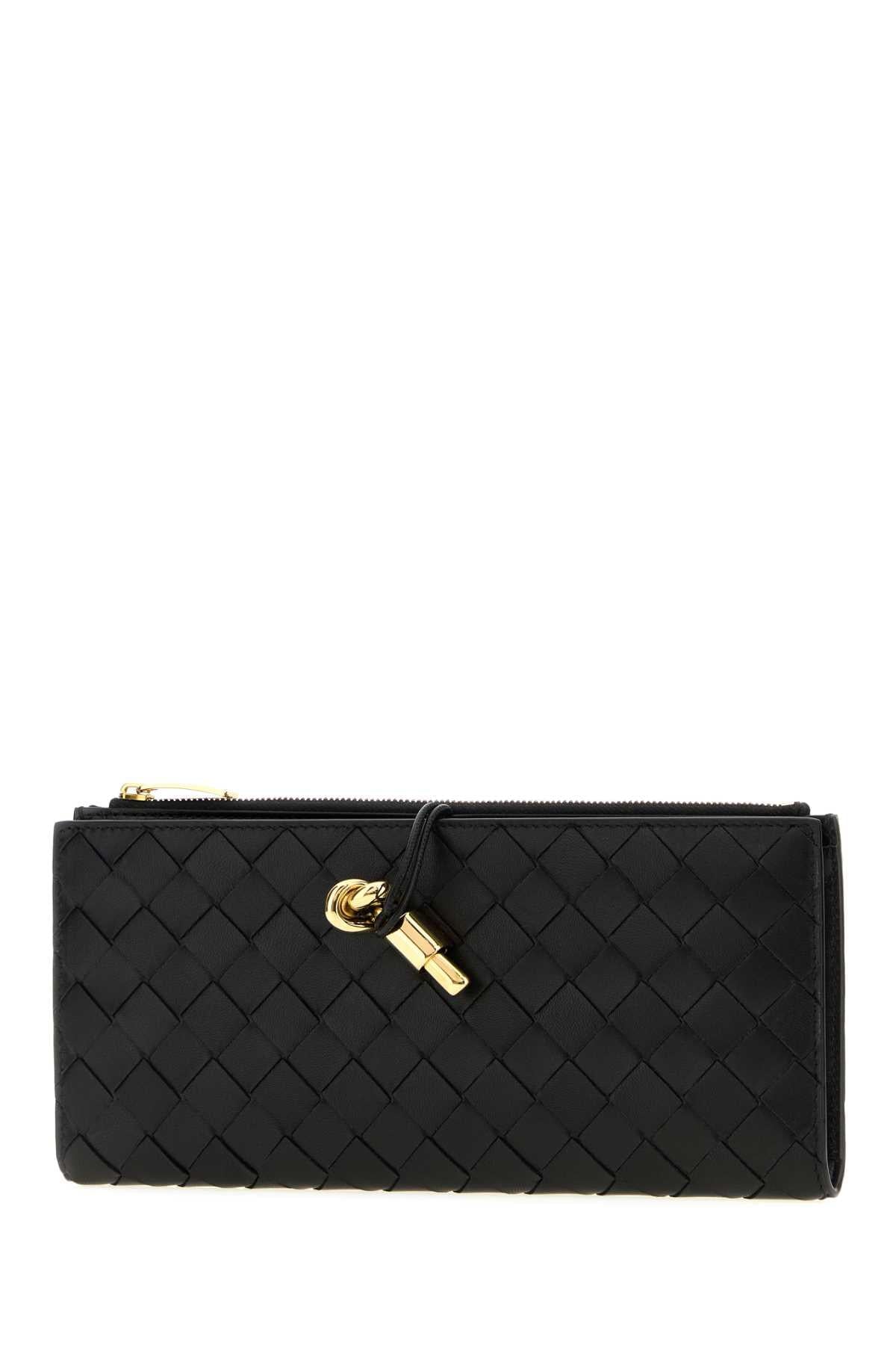 Bottega Veneta Women Black Nappa Leather Andiamo Wallet BOTTEGA VENETA