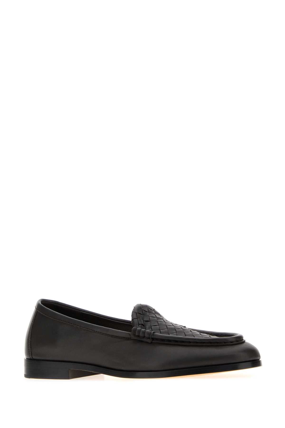 Bottega Veneta Women Dark Brown Leather Silenzio Loafers BOTTEGA VENETA