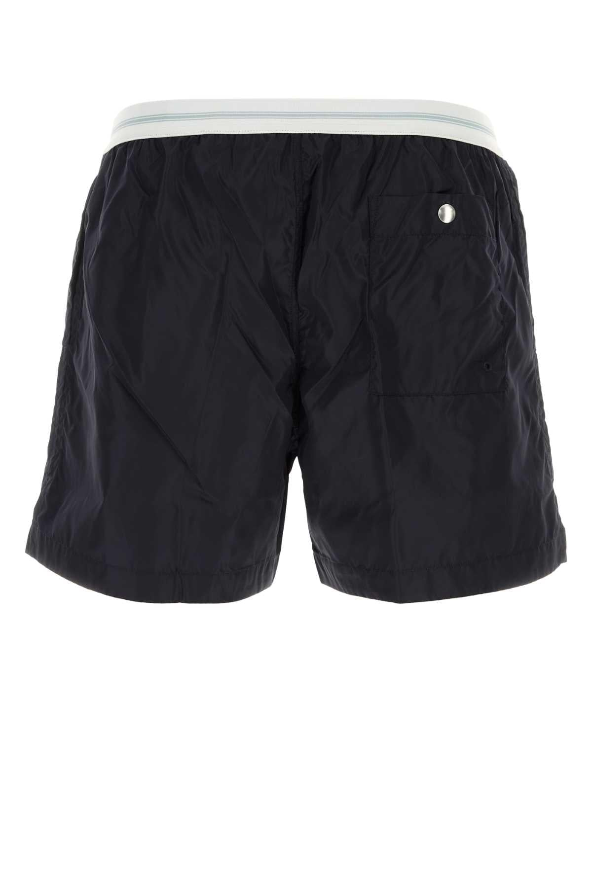 Bottega Veneta Men Navy Blue Nylon Swimming Shorts BOTTEGA VENETA