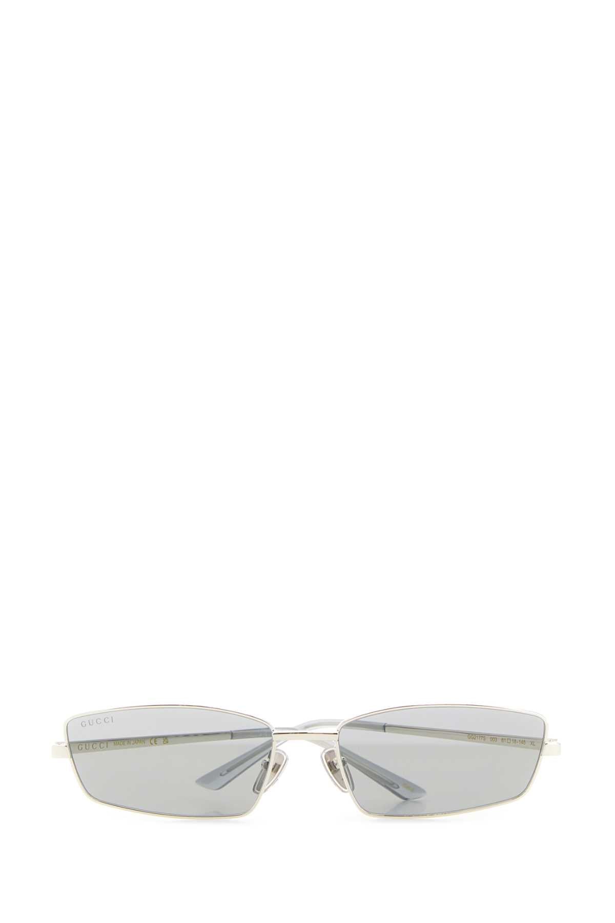 Gucci Women Silver Metal Sunglasses GUCCI
