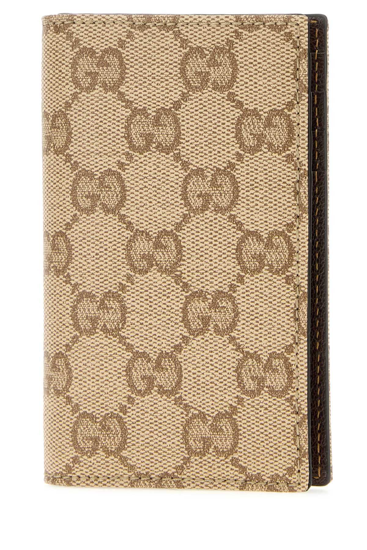Gucci Men Gg Canvas Gucci Essence Classic Card Holder GUCCI