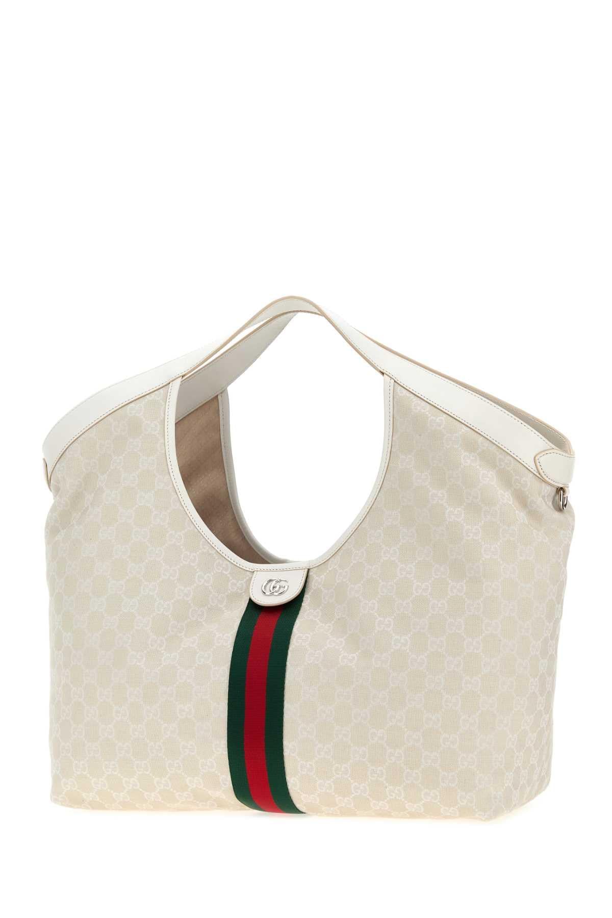 Gucci Women Gg Fabric Large Gucci Giglio Shopping Bag GUCCI