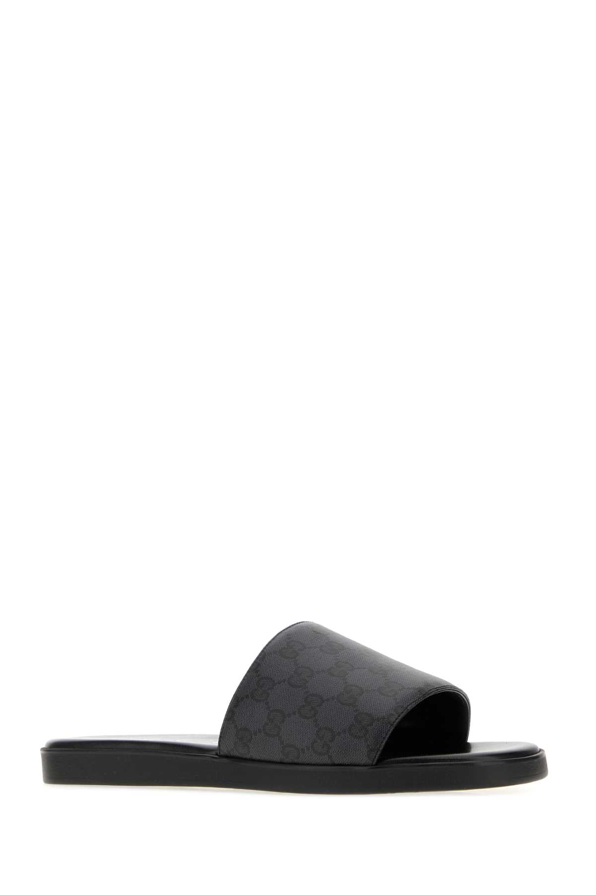 Gucci Men Gg Canvas Slippers GUCCI