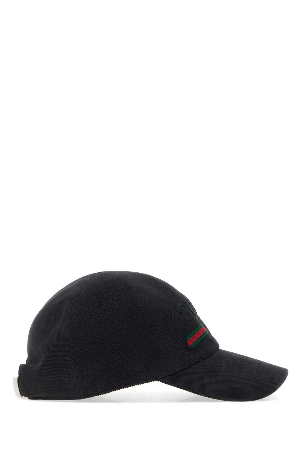 Gucci Men Slate Canvas Baseball Cap GUCCI