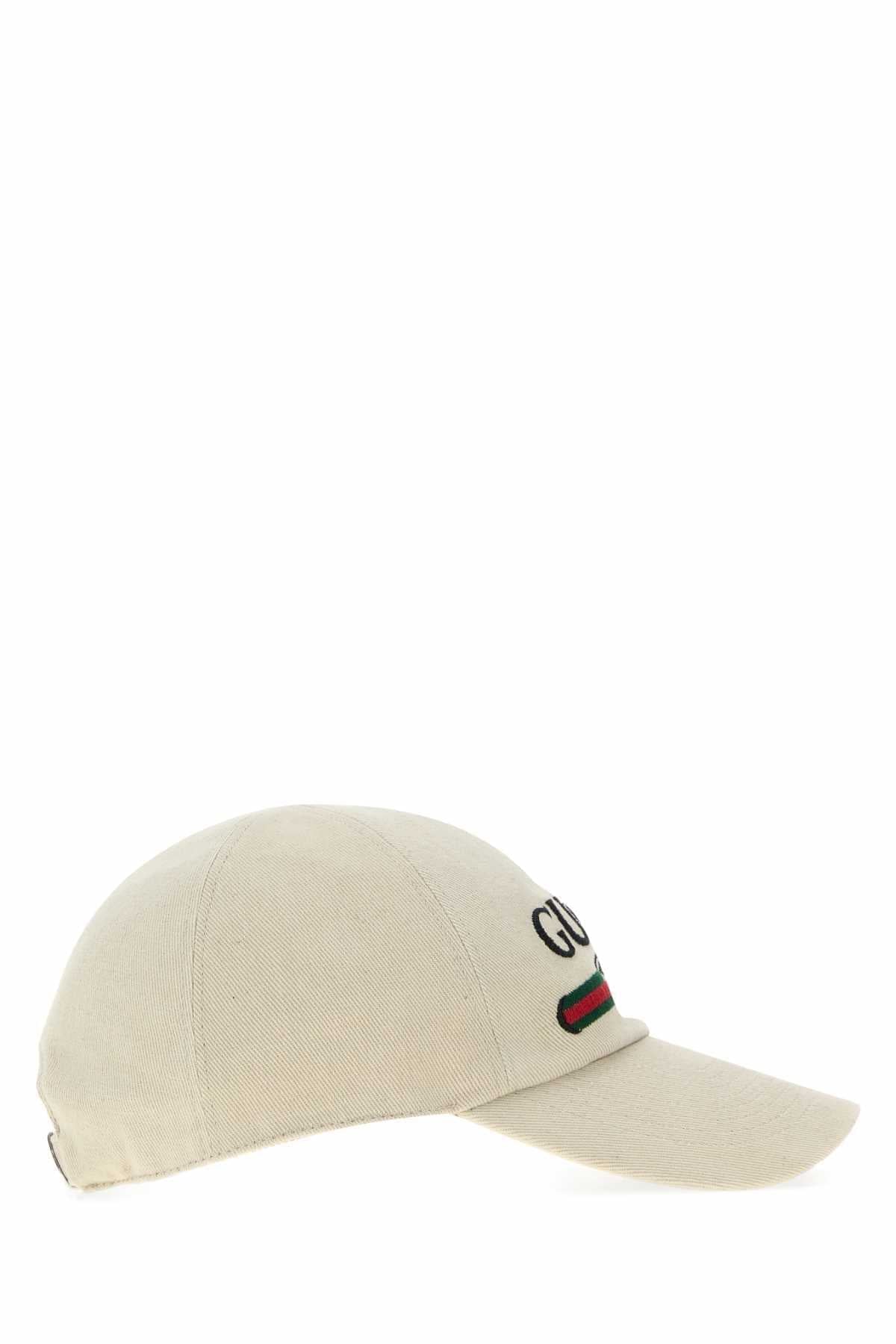 Gucci Men Sand Canvas Baseball Cap GUCCI
