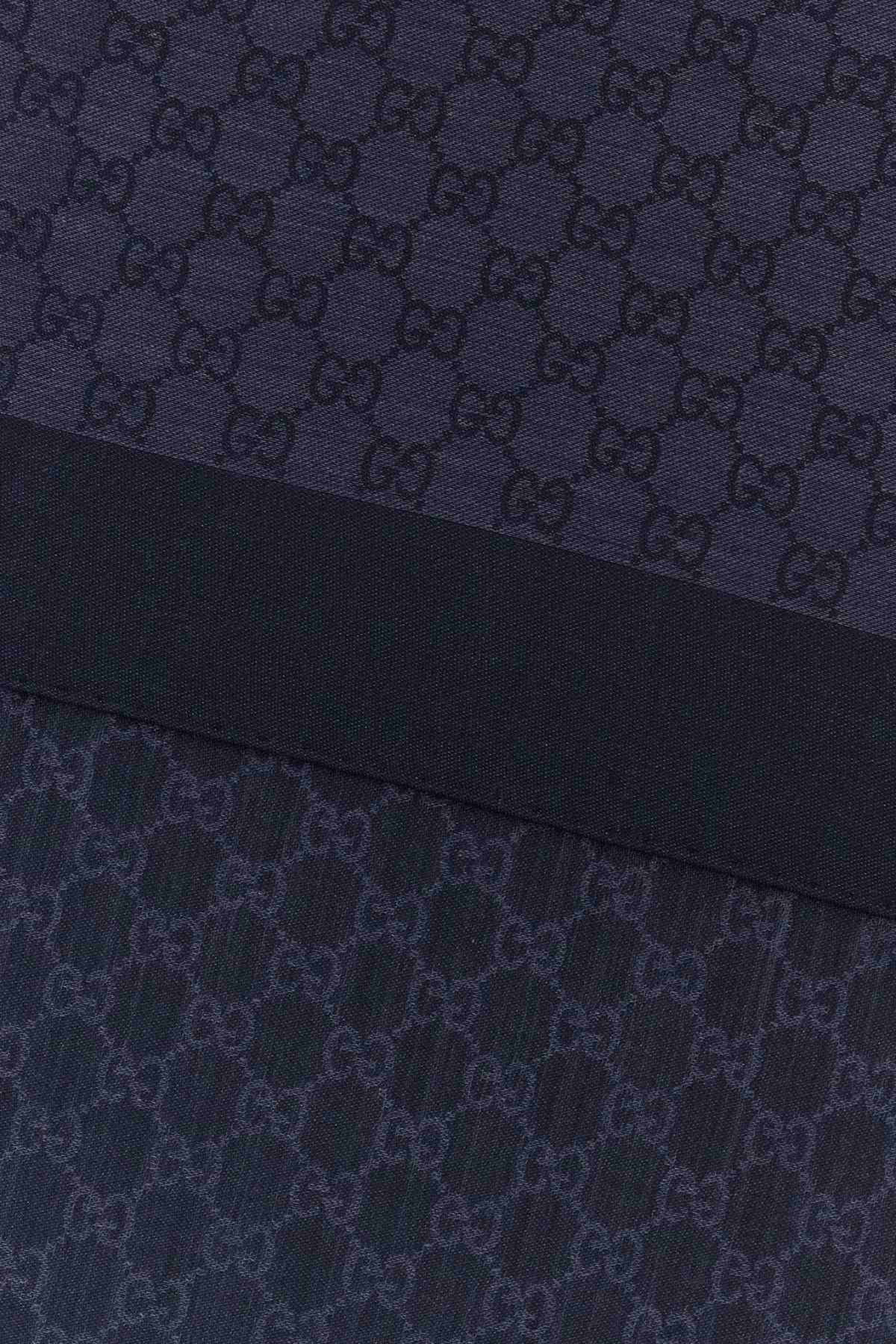 Gucci Men Embroidered Wool Blend Foulard GUCCI