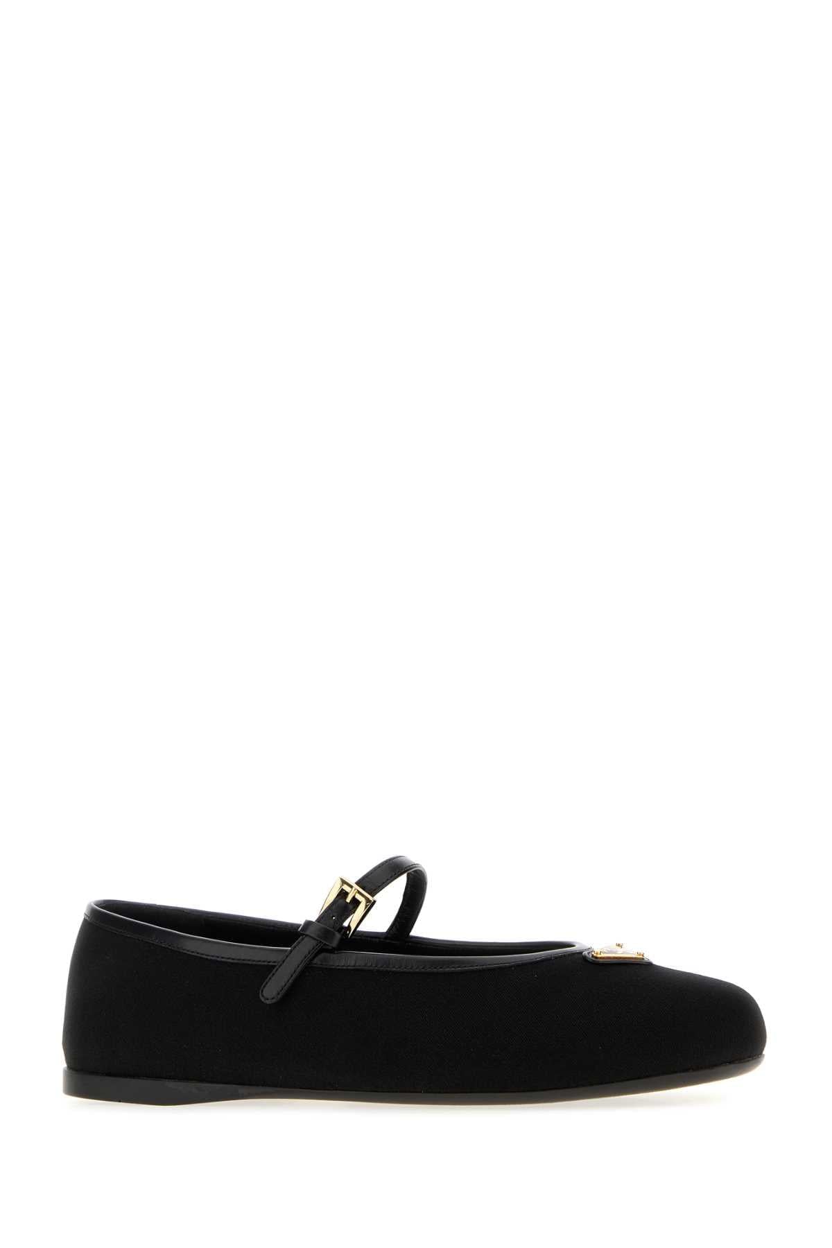 Prada Women Black Canvas Ballerinas PRADA