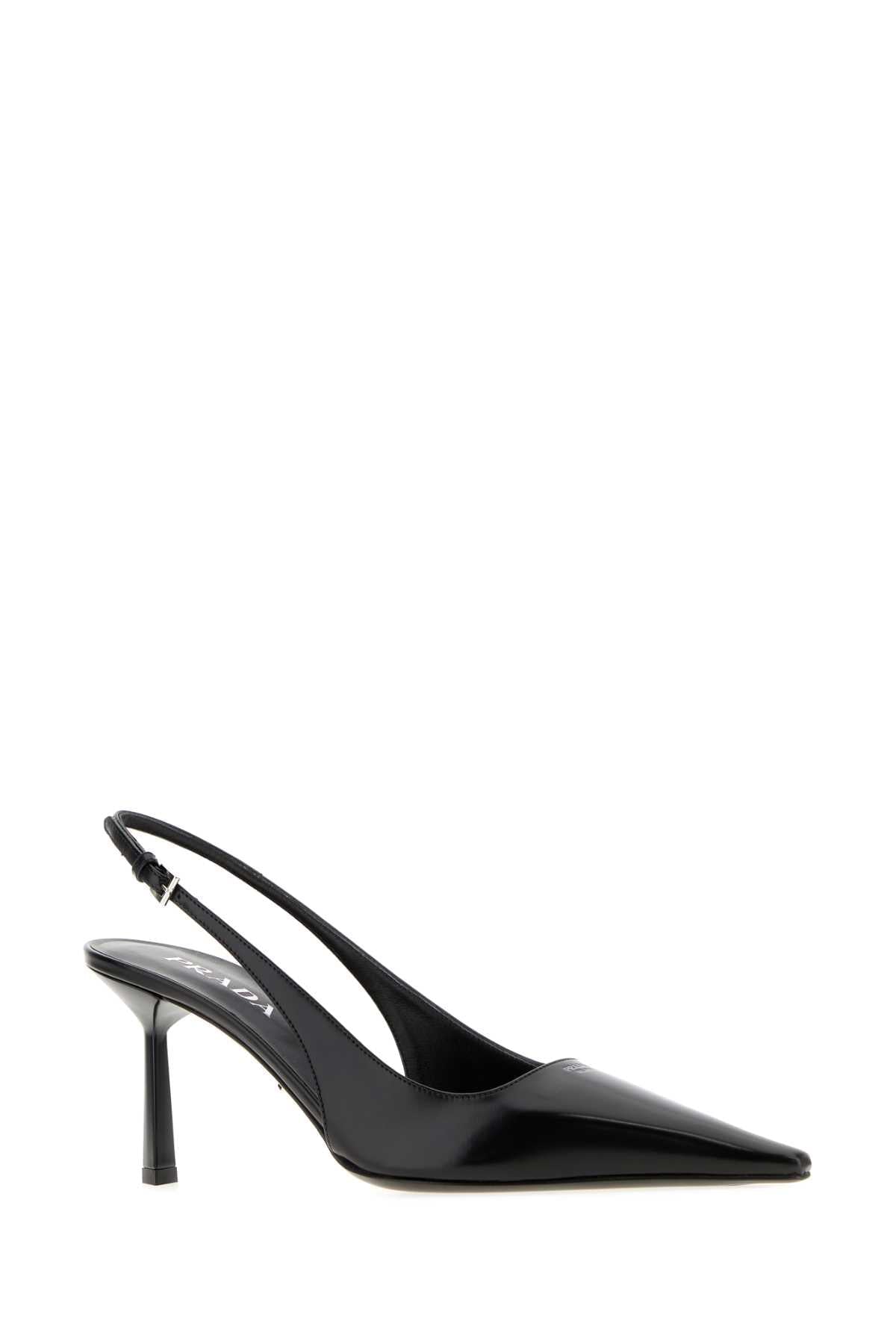 Prada Women Black Leather Pumps PRADA