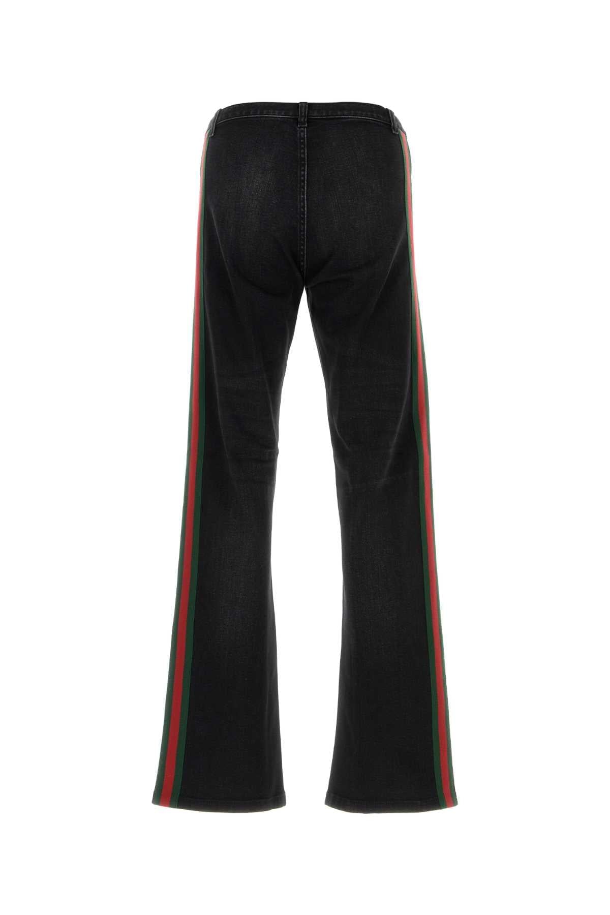 Gucci Men Black Stretch Denim Jeans GUCCI