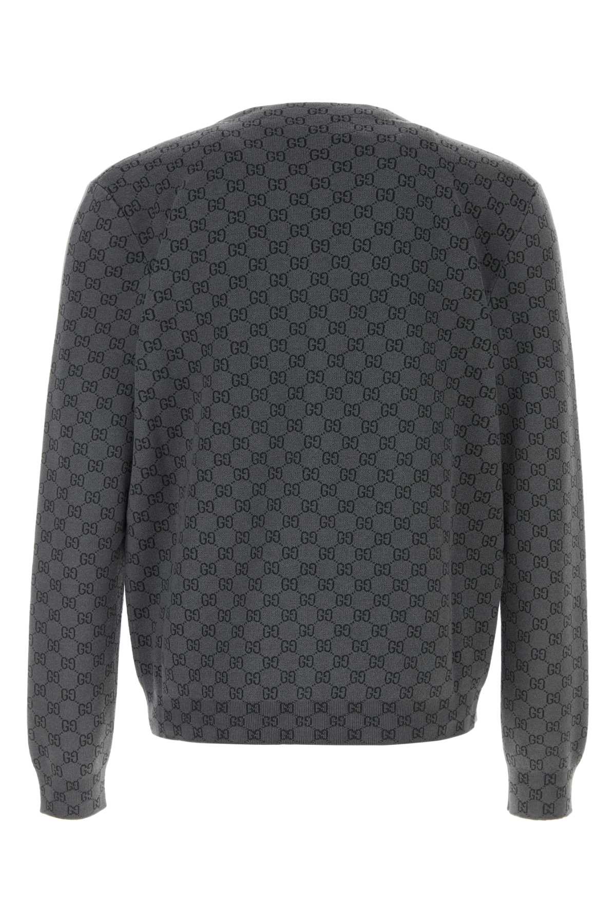 Gucci Men Embroidered Wool Blend Cardigan GUCCI