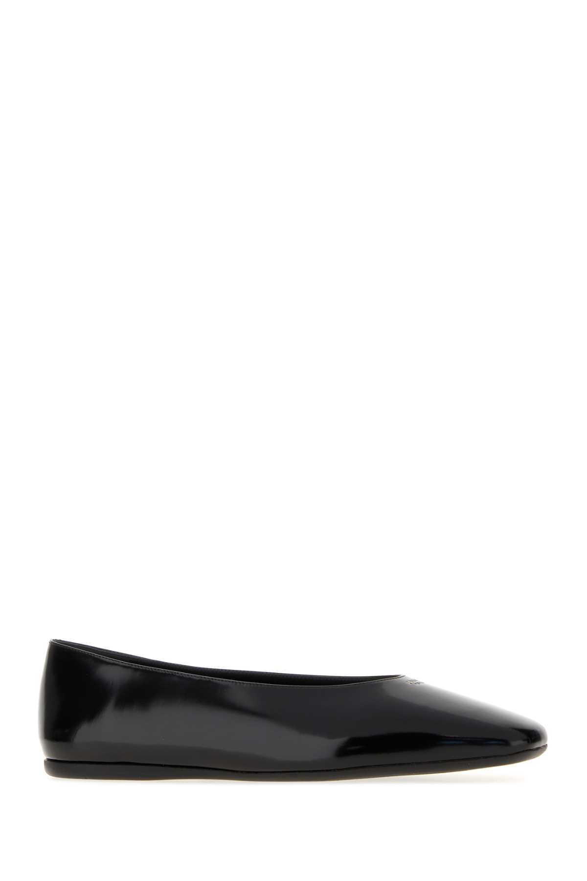 Prada Women Black Leather Ballerinas PRADA