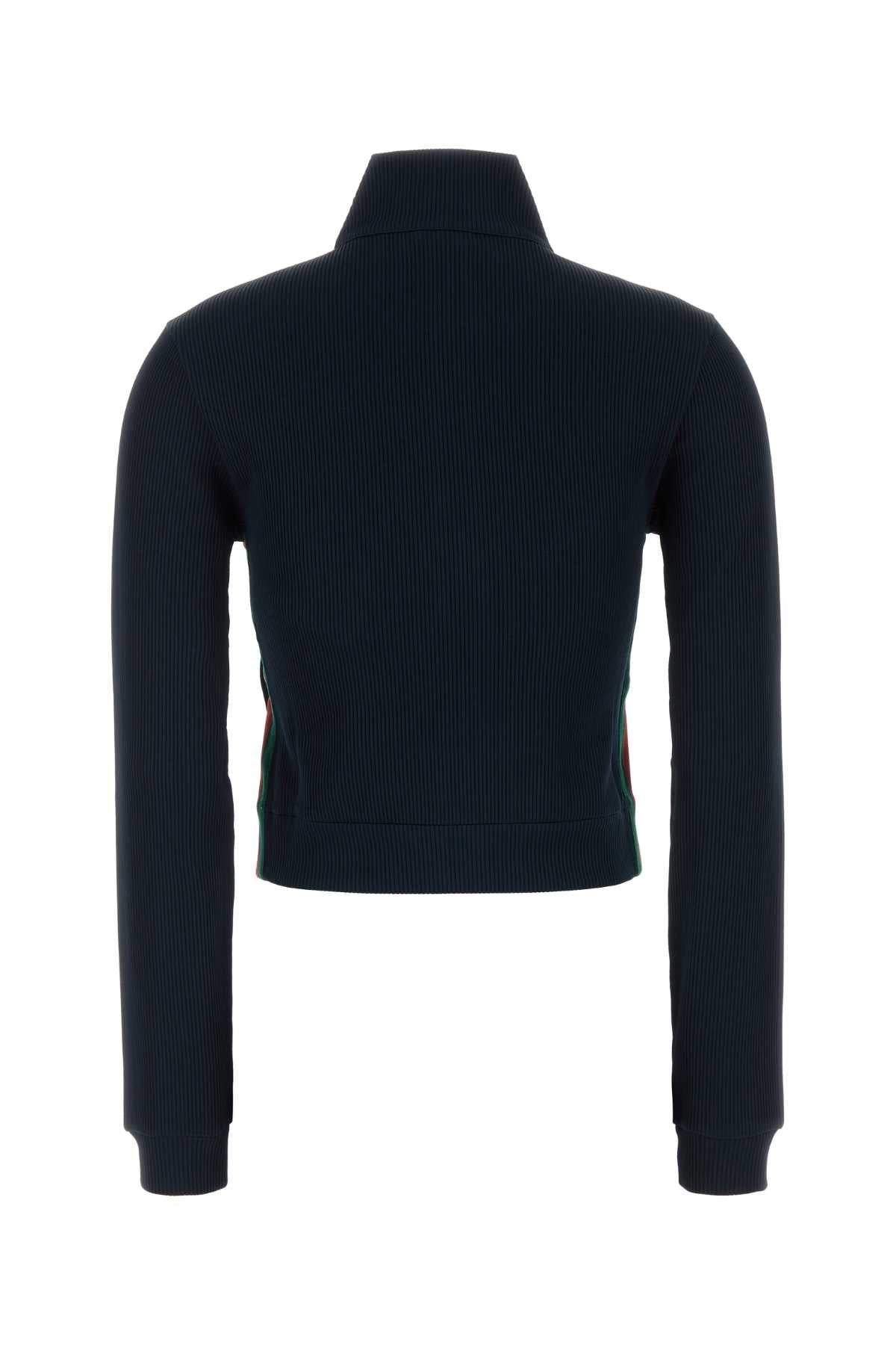 Gucci Women Midnight Blue Jersey Sweatshirt GUCCI