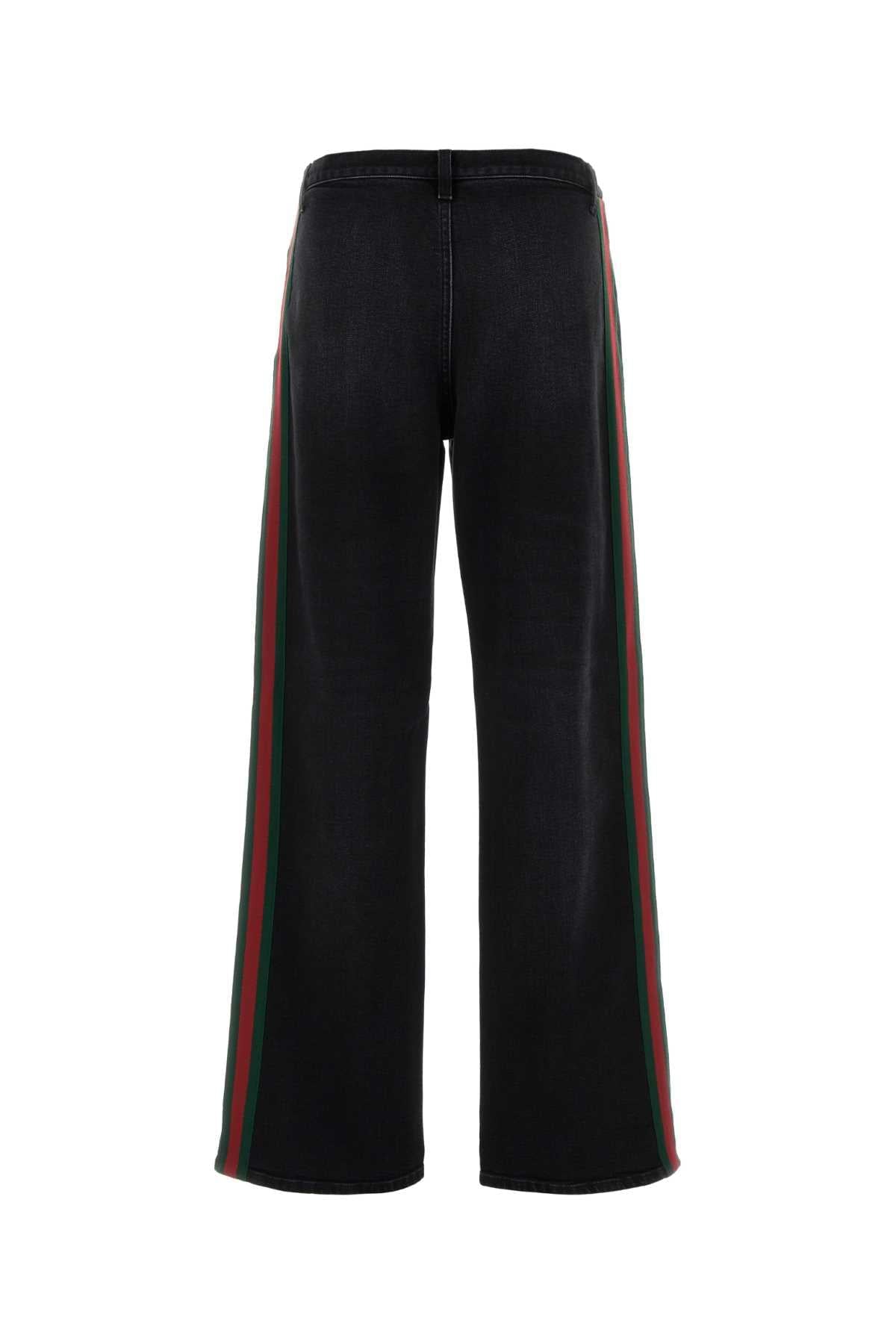 Gucci Women Black Stretch Denim Jeans GUCCI