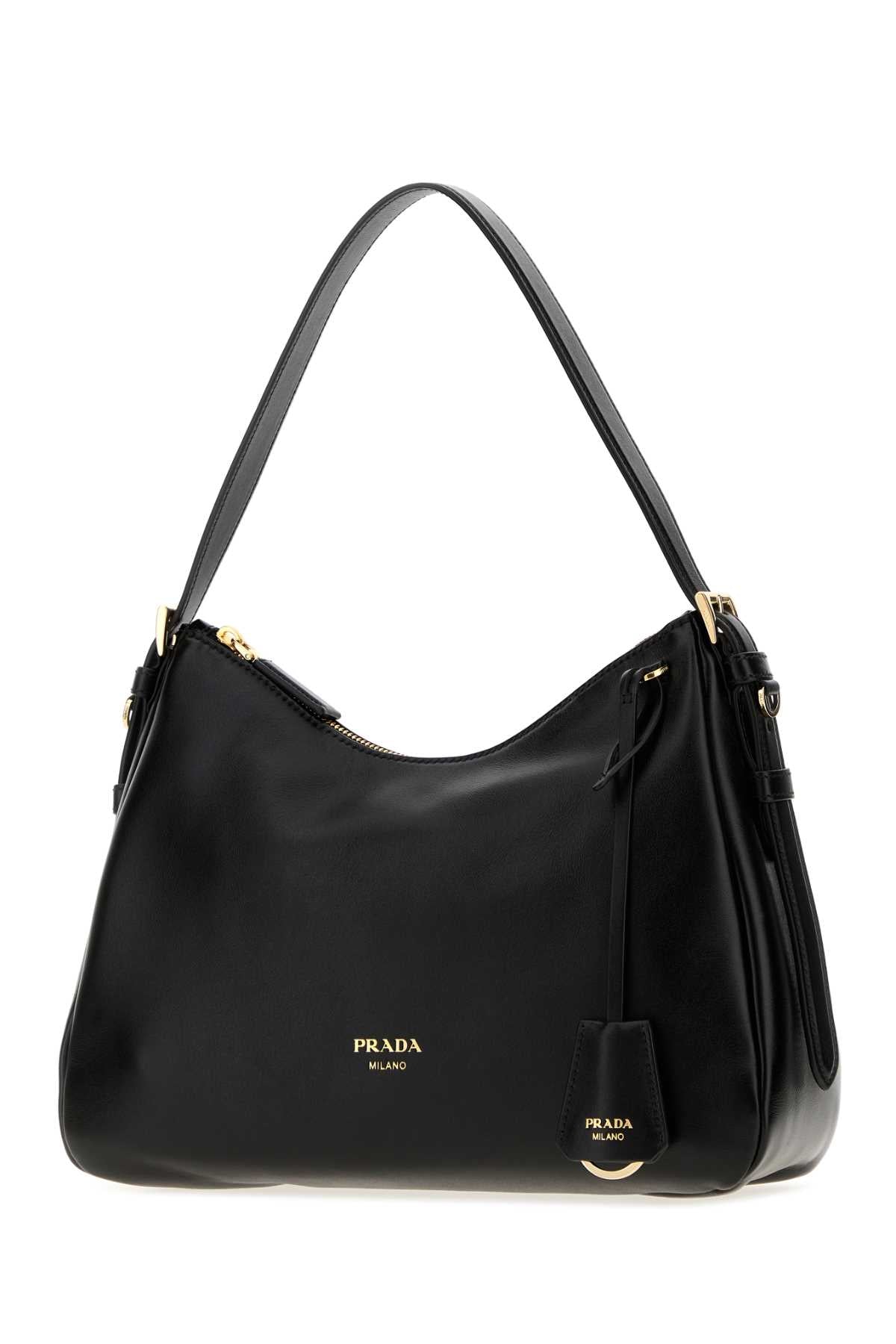 Prada Women Black Leather Shoulder Bag PRADA