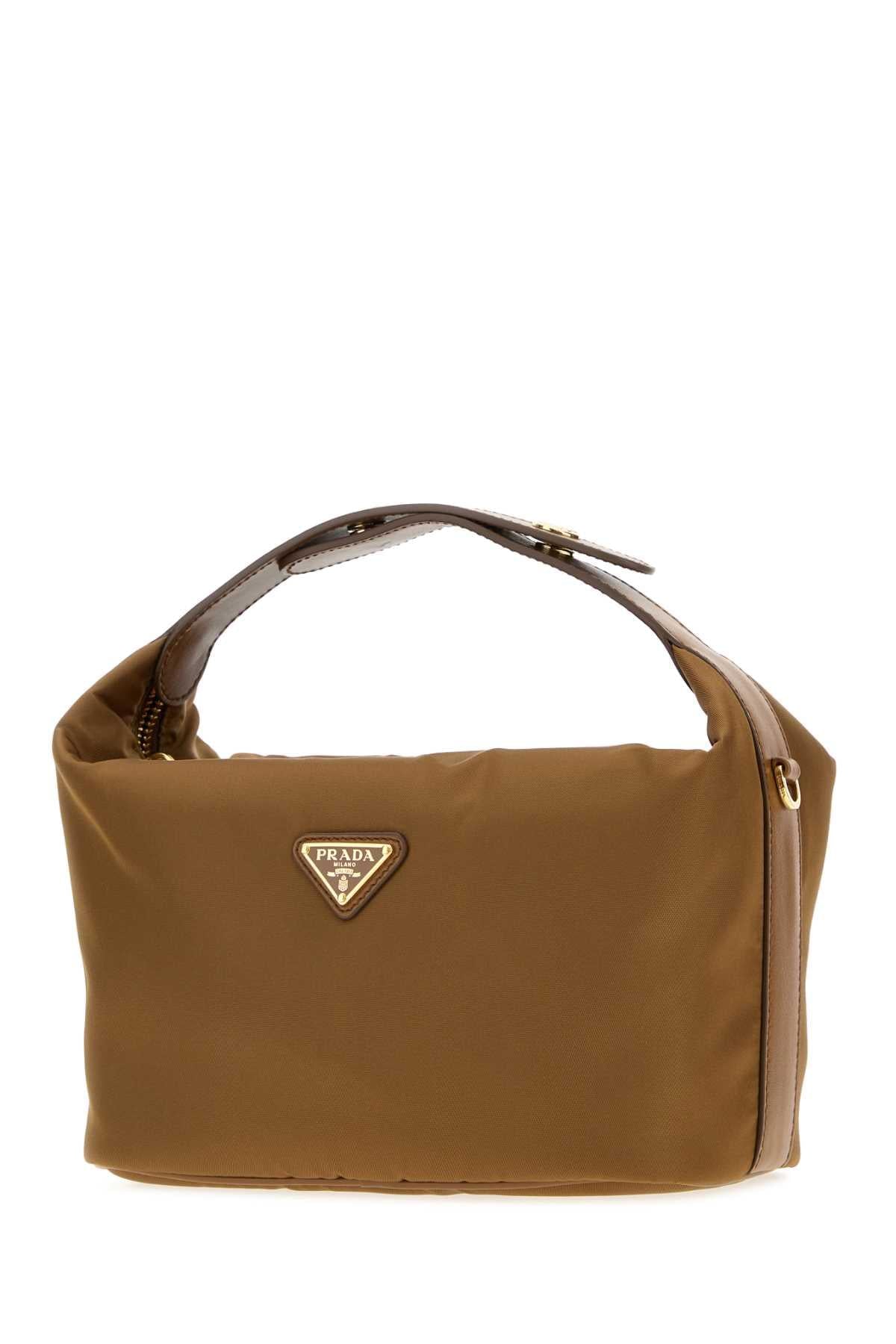 Prada Women Camel Re-Nylon Mini Prada Cherie Handbag PRADA