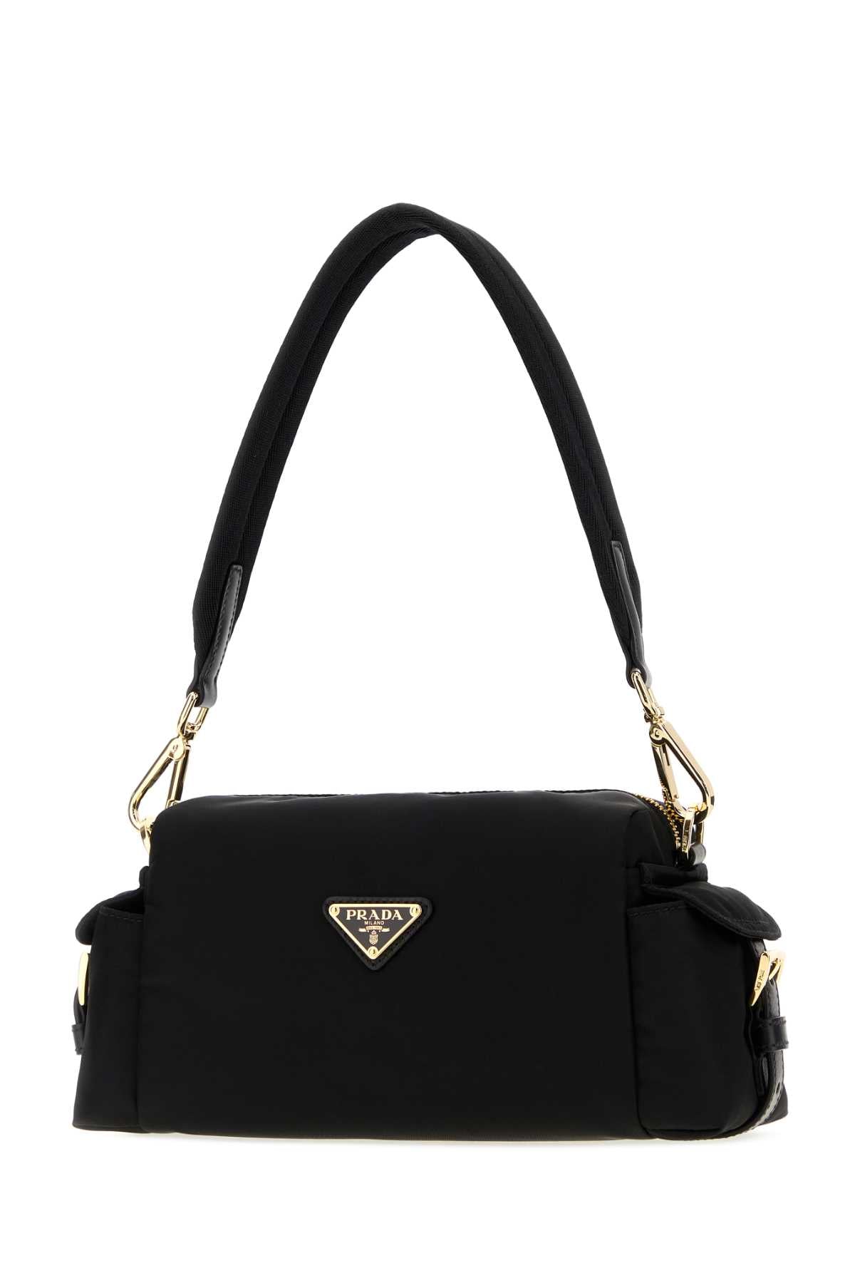 Prada Women Black Canvas Shoulder Bag PRADA