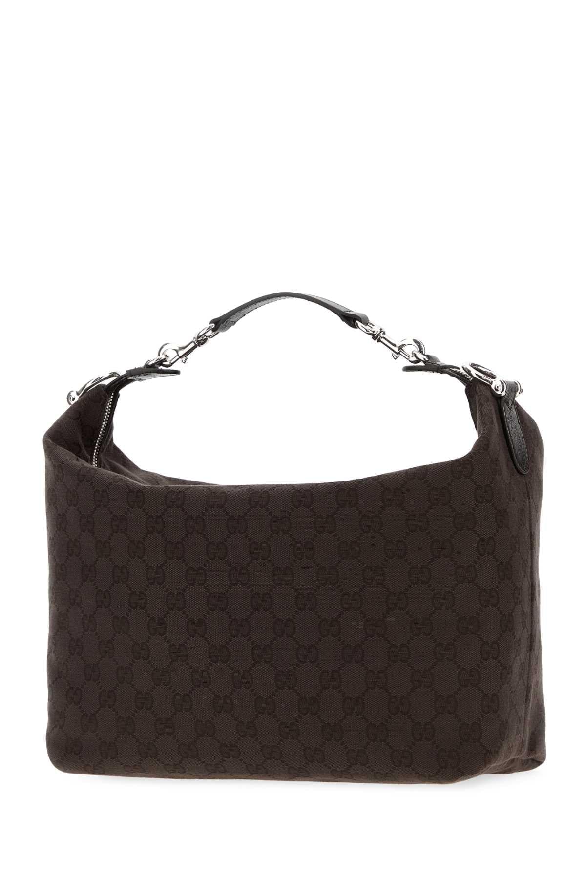 Gucci Men Chocolate Gg Fabric Medium Brera Handbag GUCCI