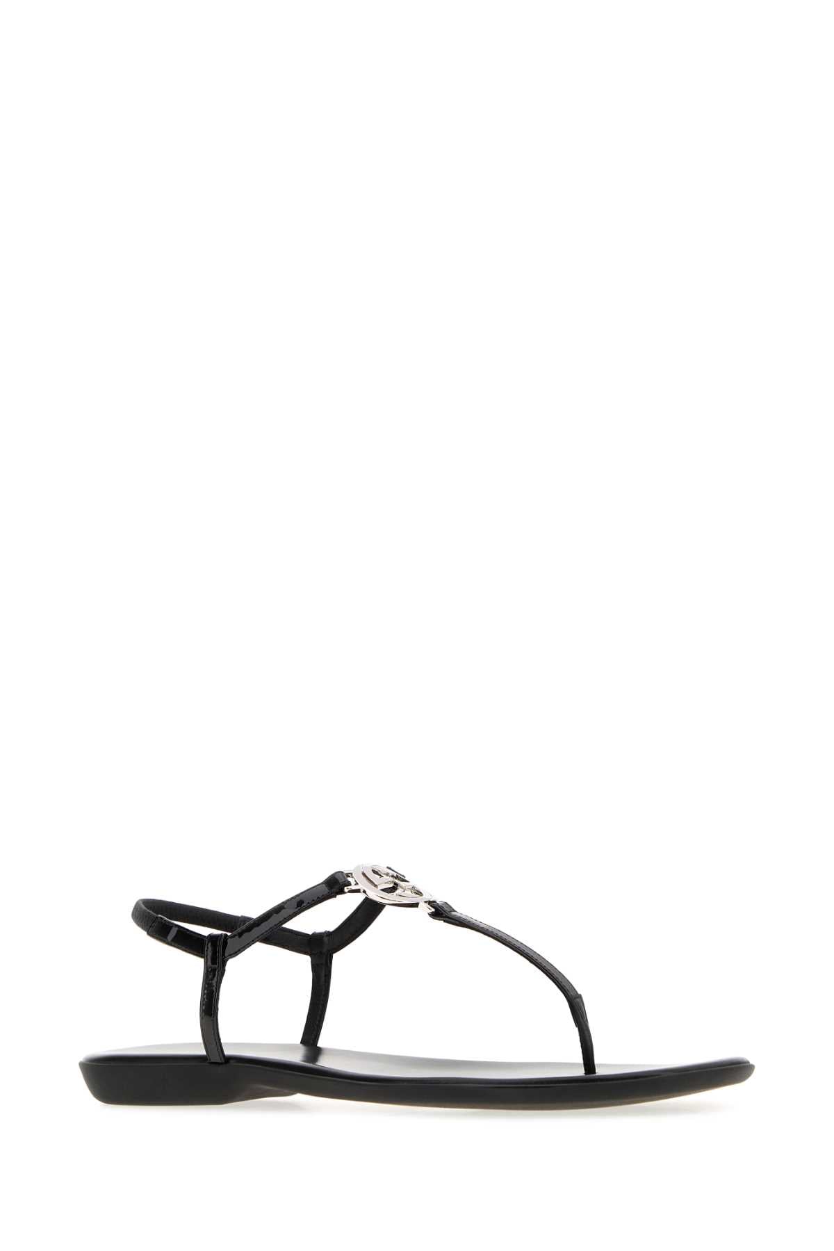 Gucci Women Black Leather Sandals GUCCI