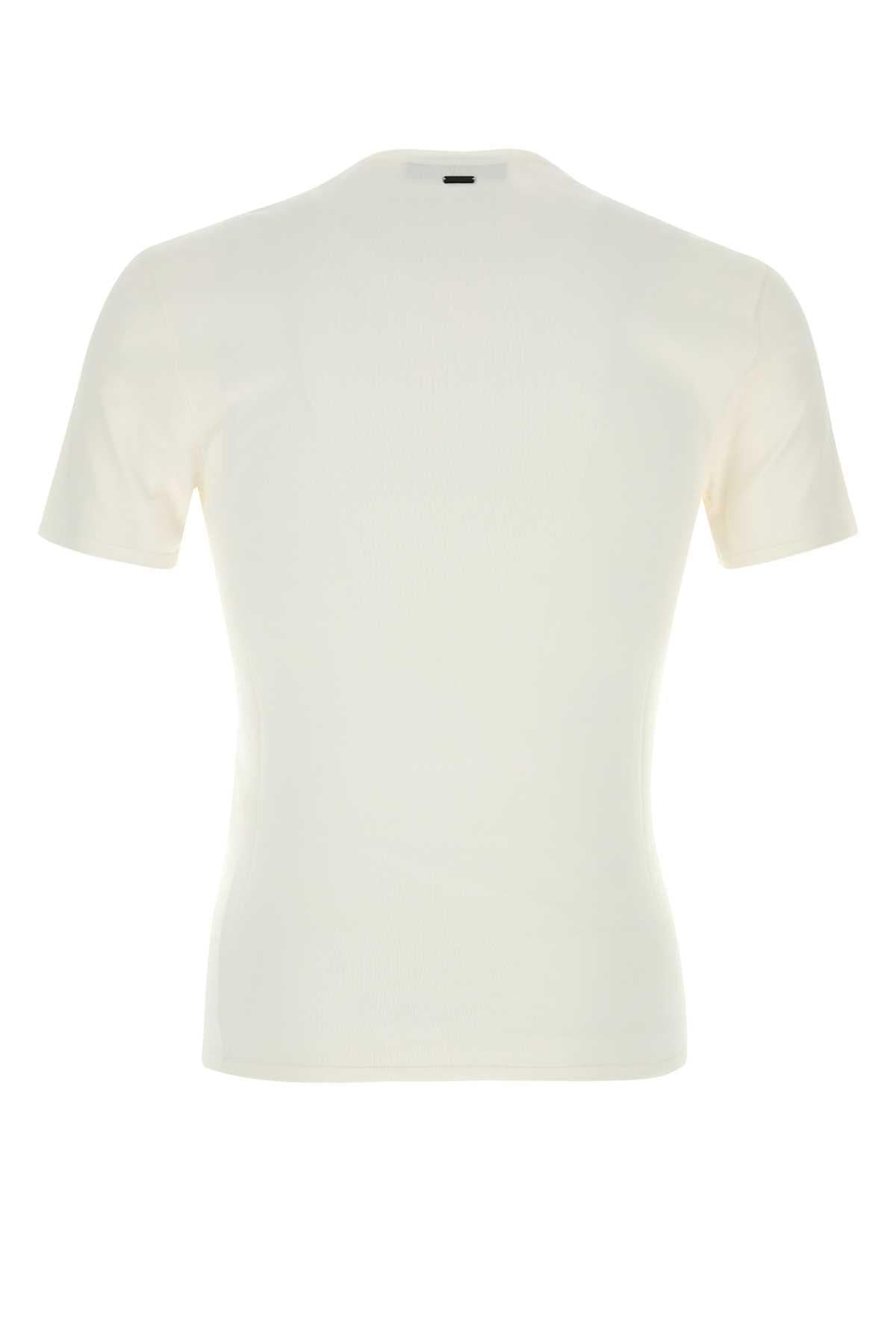 Gucci Men White Knit T-Shirt GUCCI